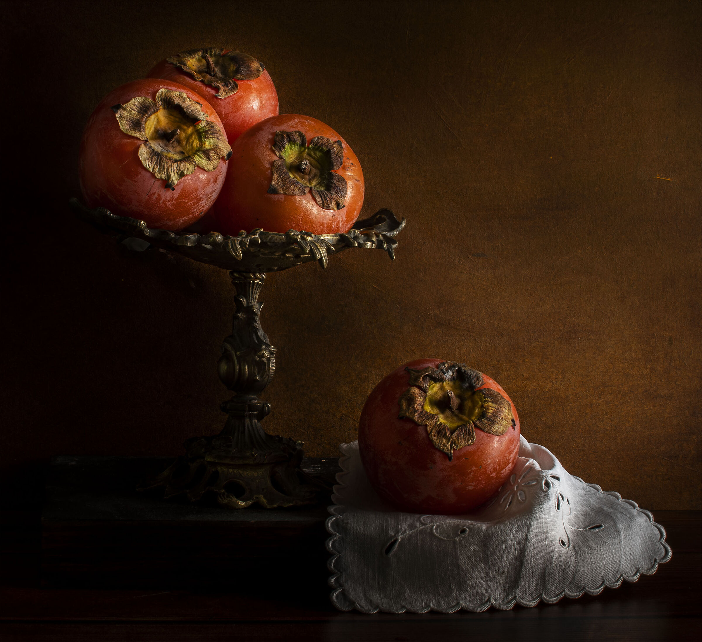 Composition with persimmons...