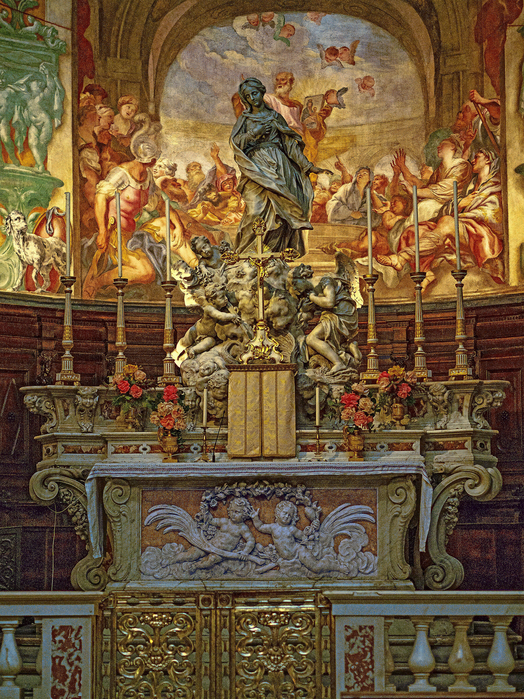 Genoa -Church of San Luca -Altar...