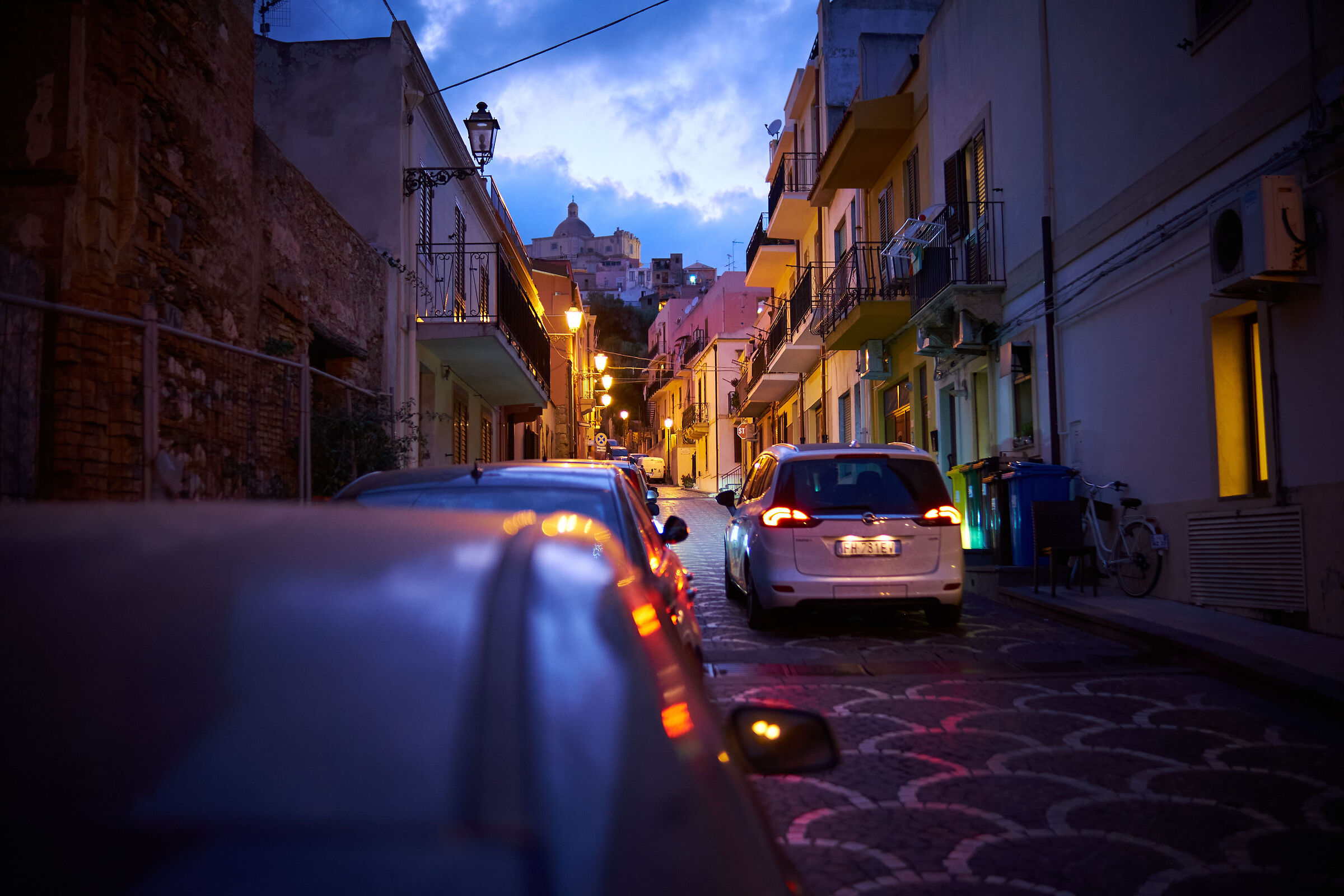 Narrow streets of Sicily...