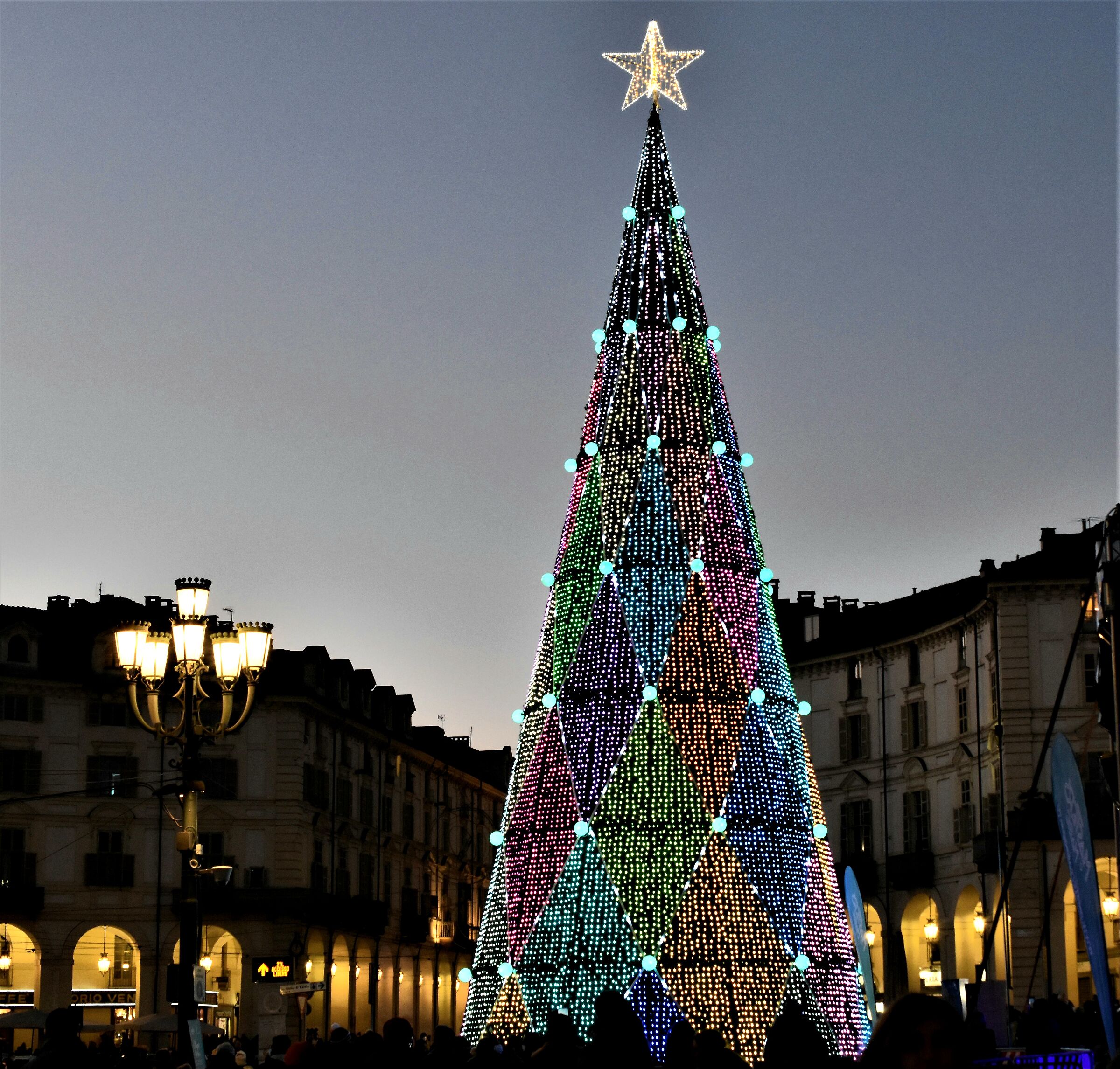 Christmas in Piazza Vittorio in Turin...