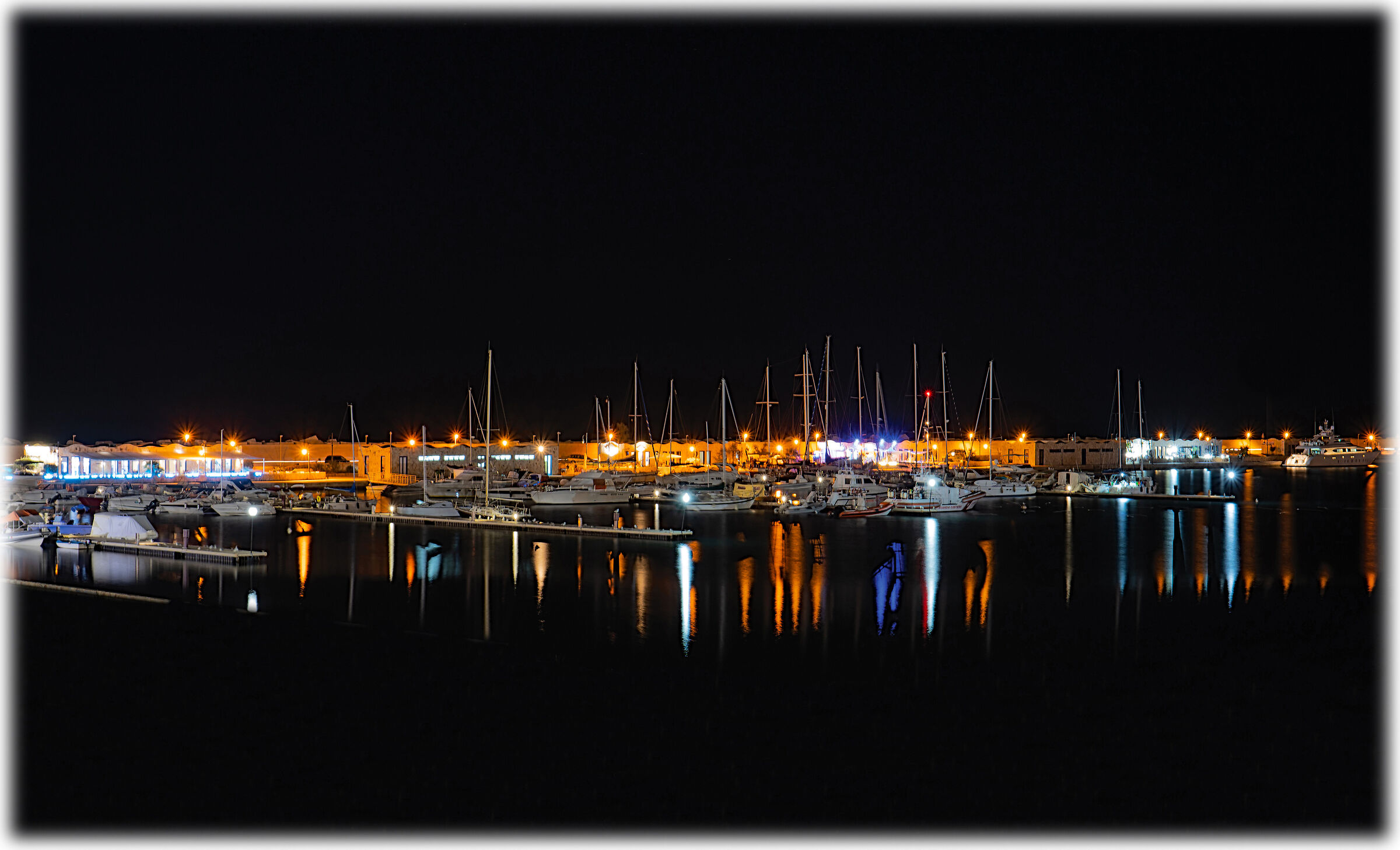 colors and reflections of the port...