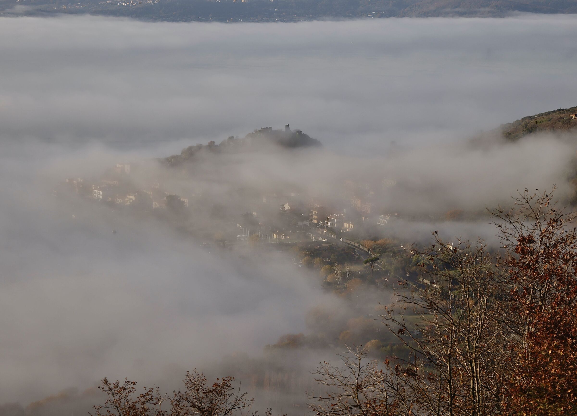 The fog of Trevignano Romano...