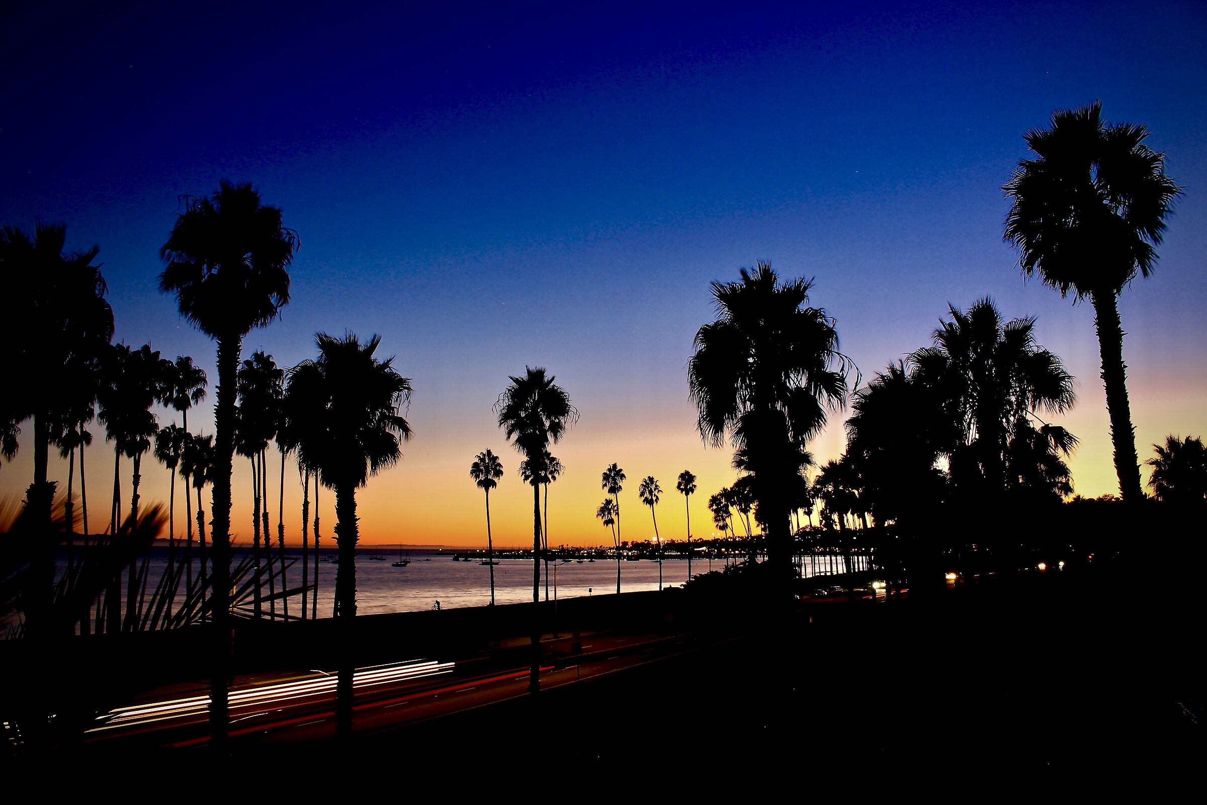 Santa Barbara in the night...