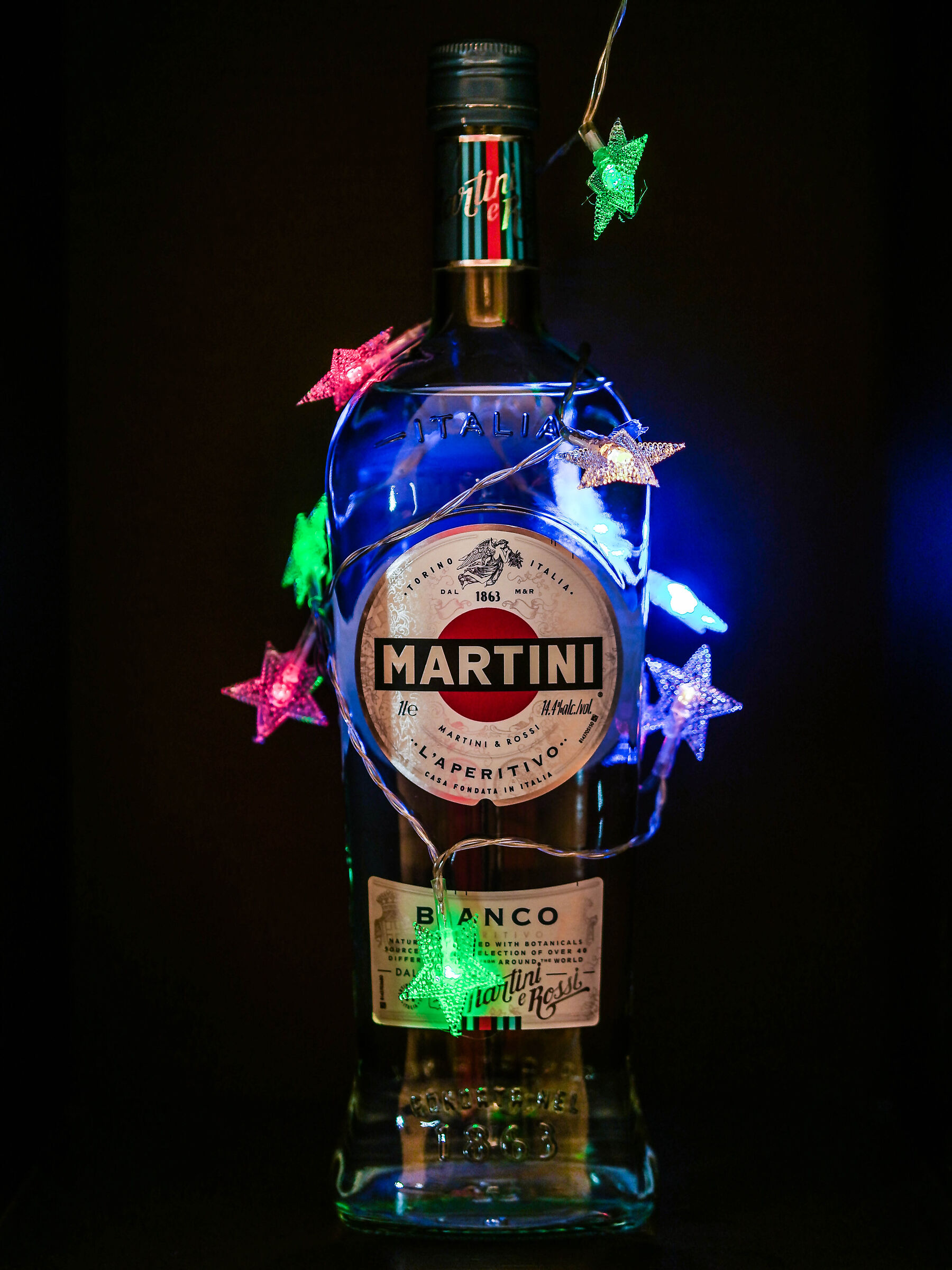 Martini bottle...