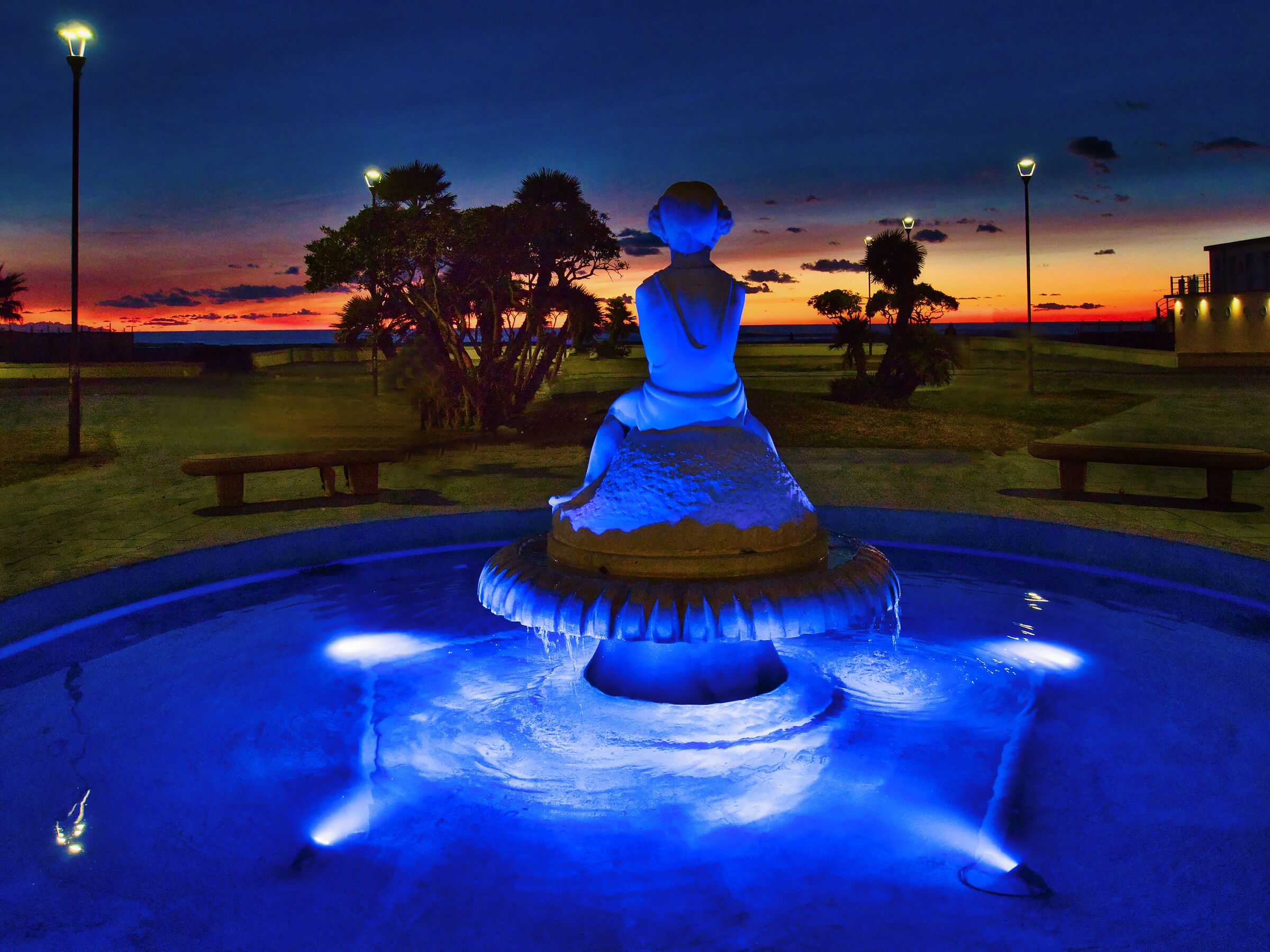 Blue Fountain...