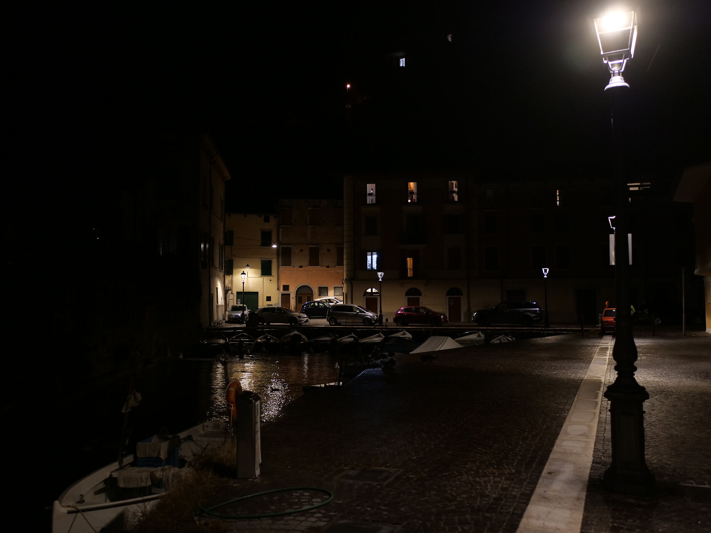 The small port of Toscolano...