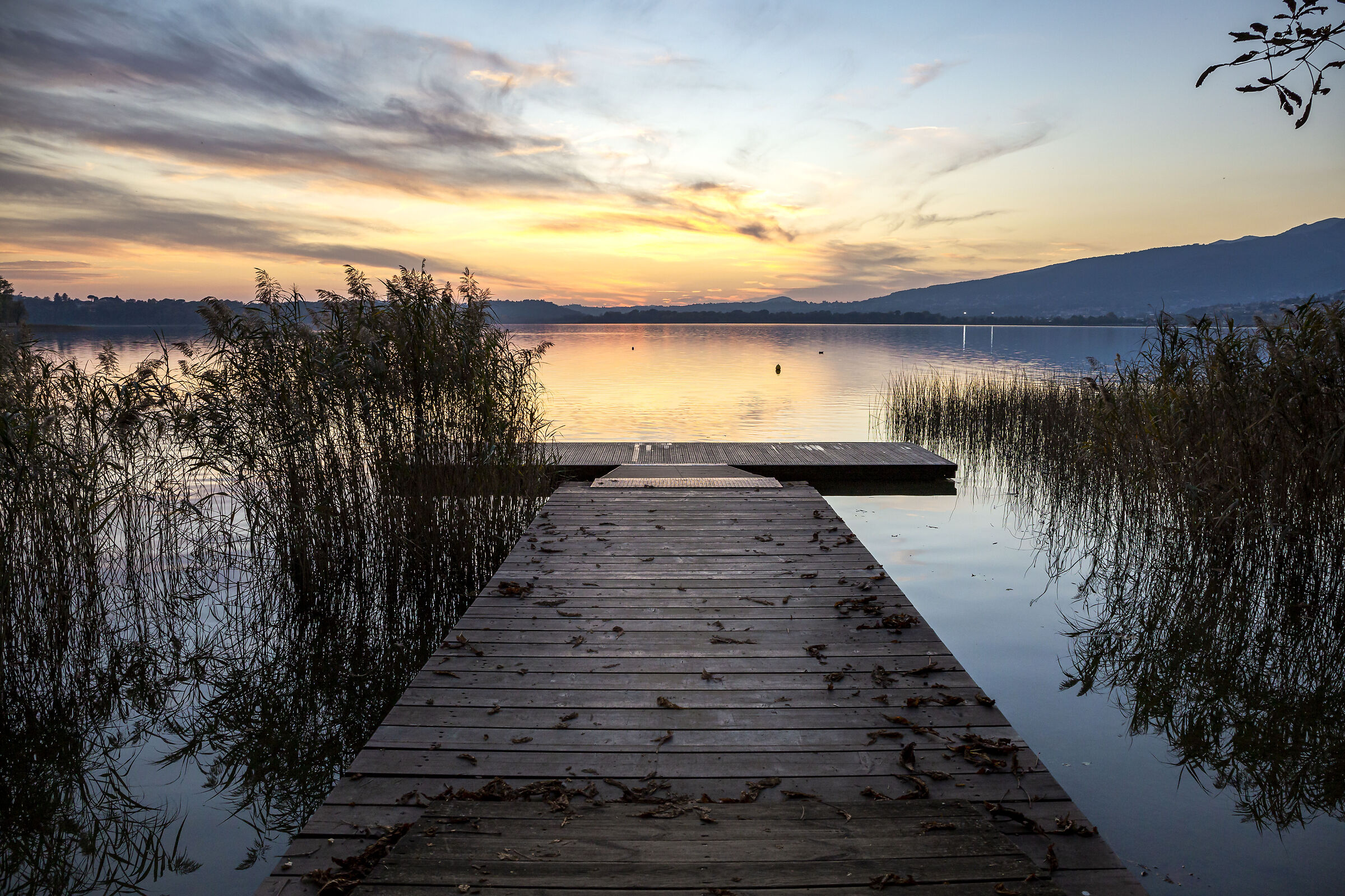Lake Pusiano at sunset......