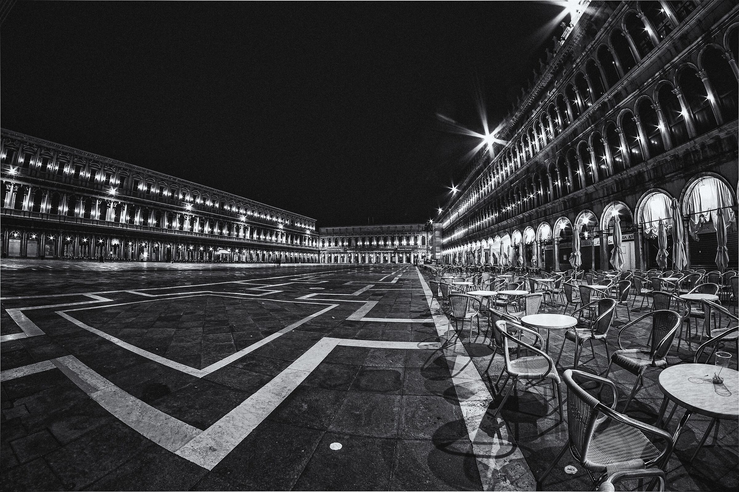 St. Mark's Square at about 04.00...