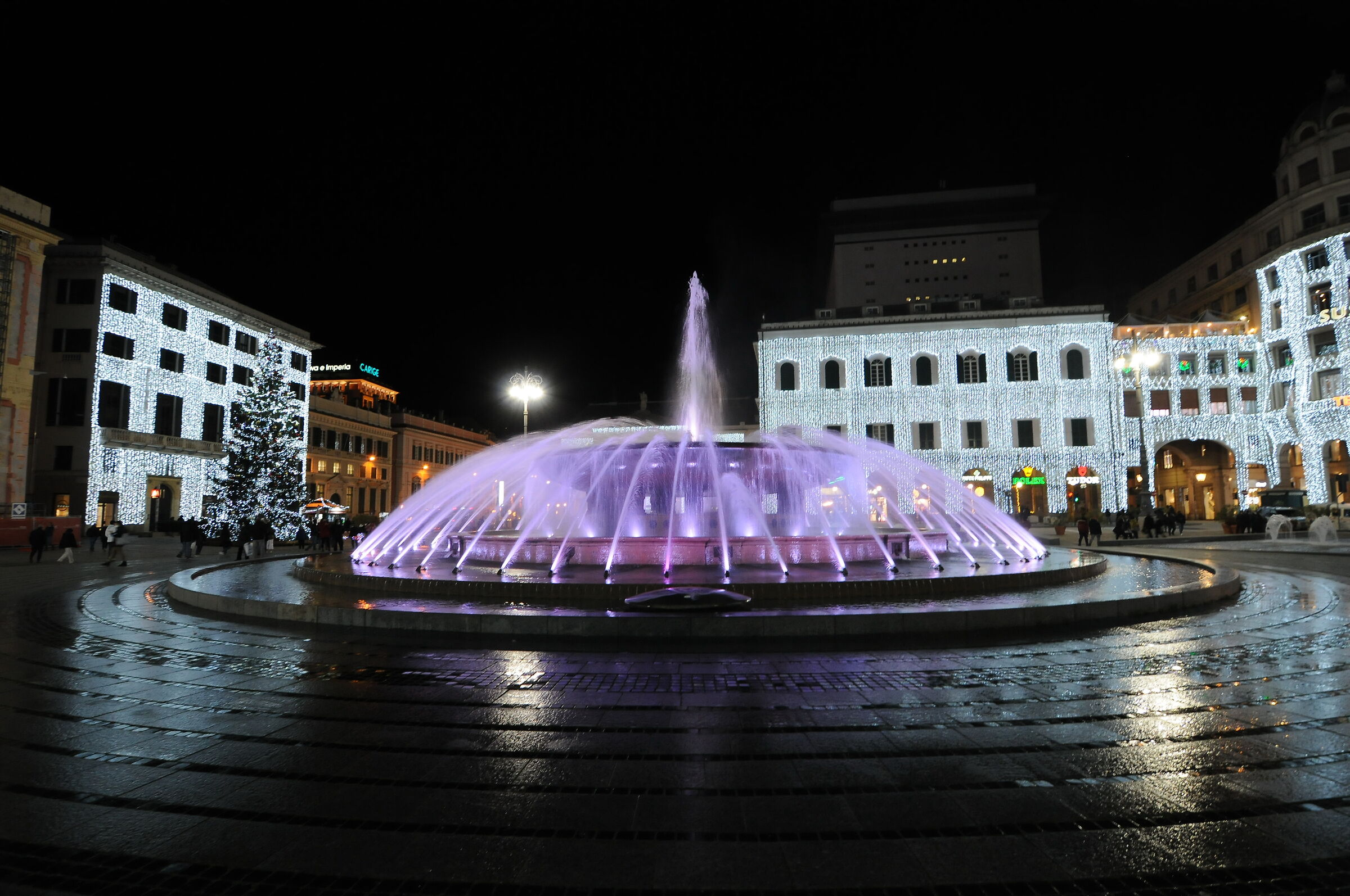 Fountain Piazza De Ferrari Genoa...