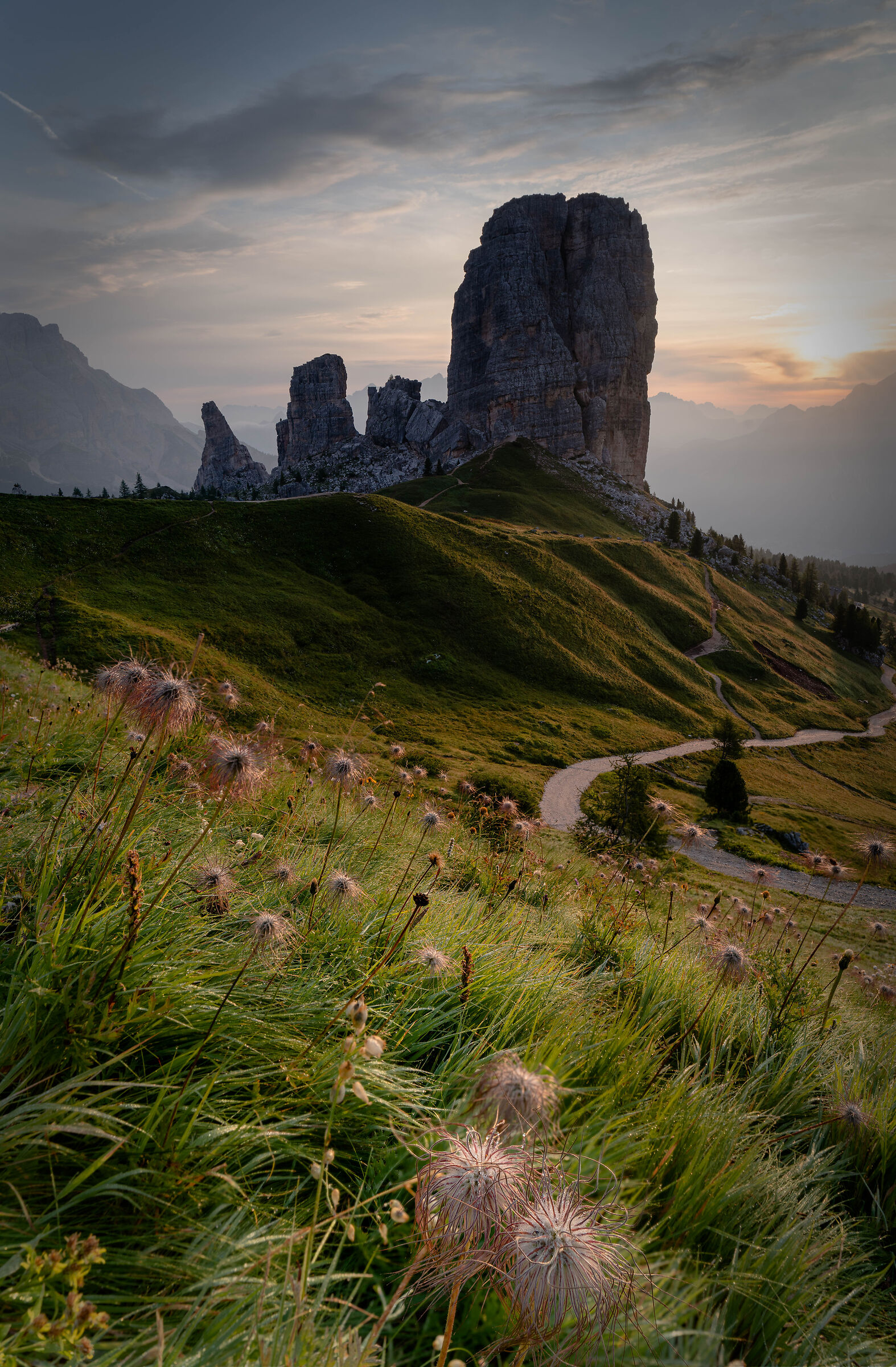 sunrise at passo giau...