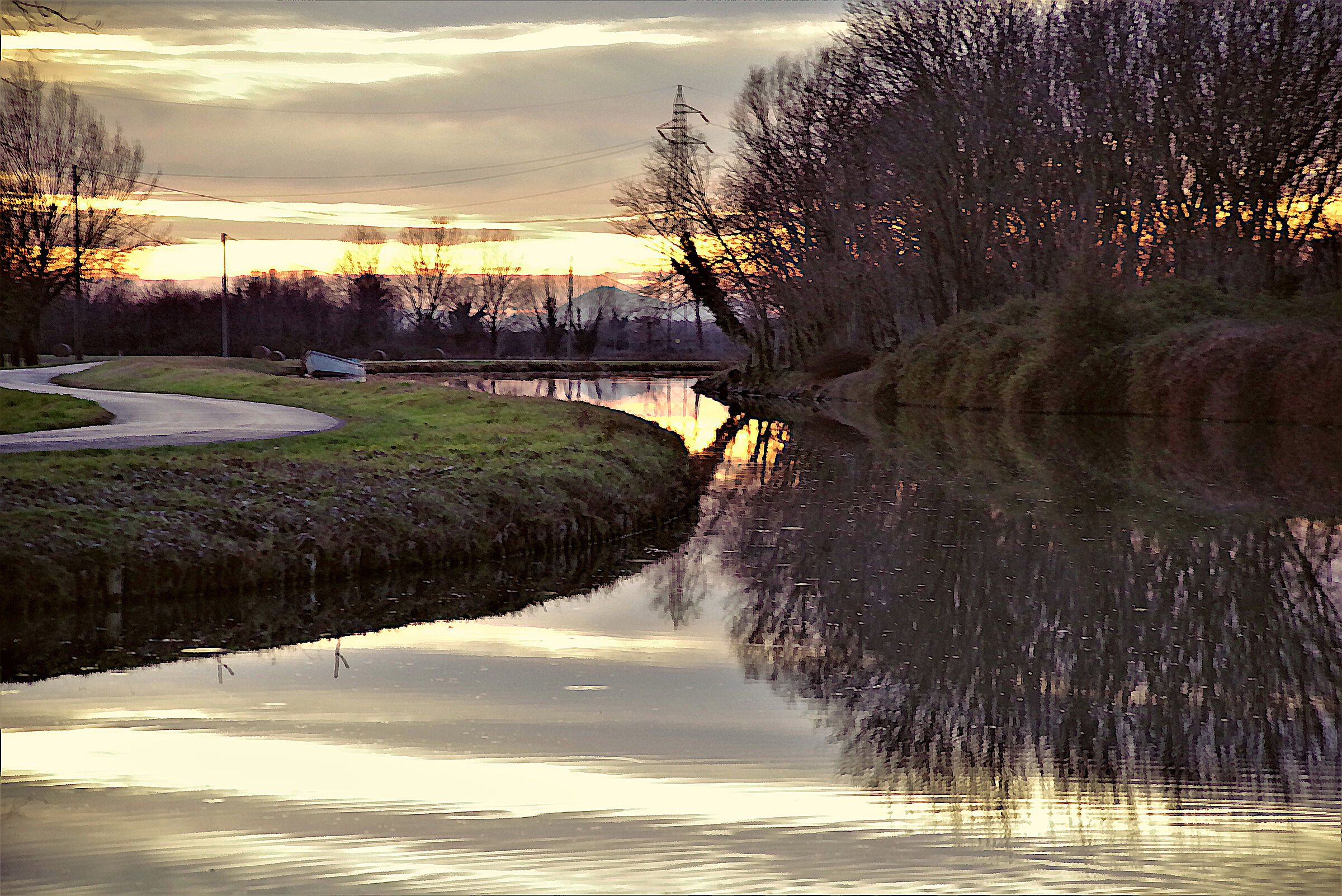 Ansa on the canal...
