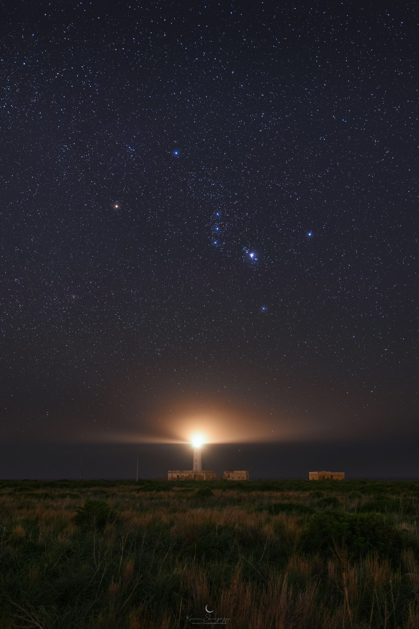 ORION AND THE LIGHTHOUSE CAPO MURRO DI PORCO...