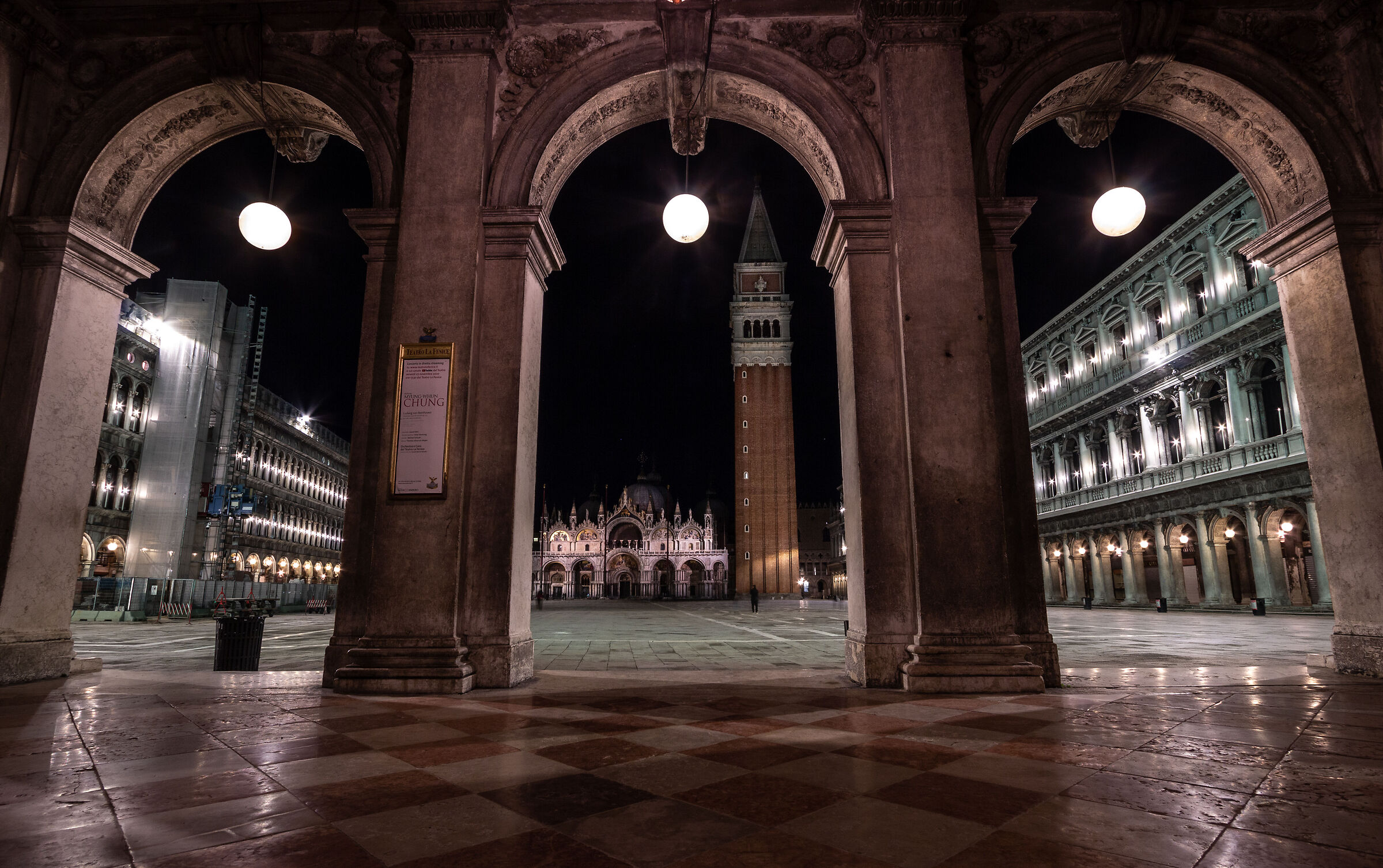 St. Mark's Square by night...