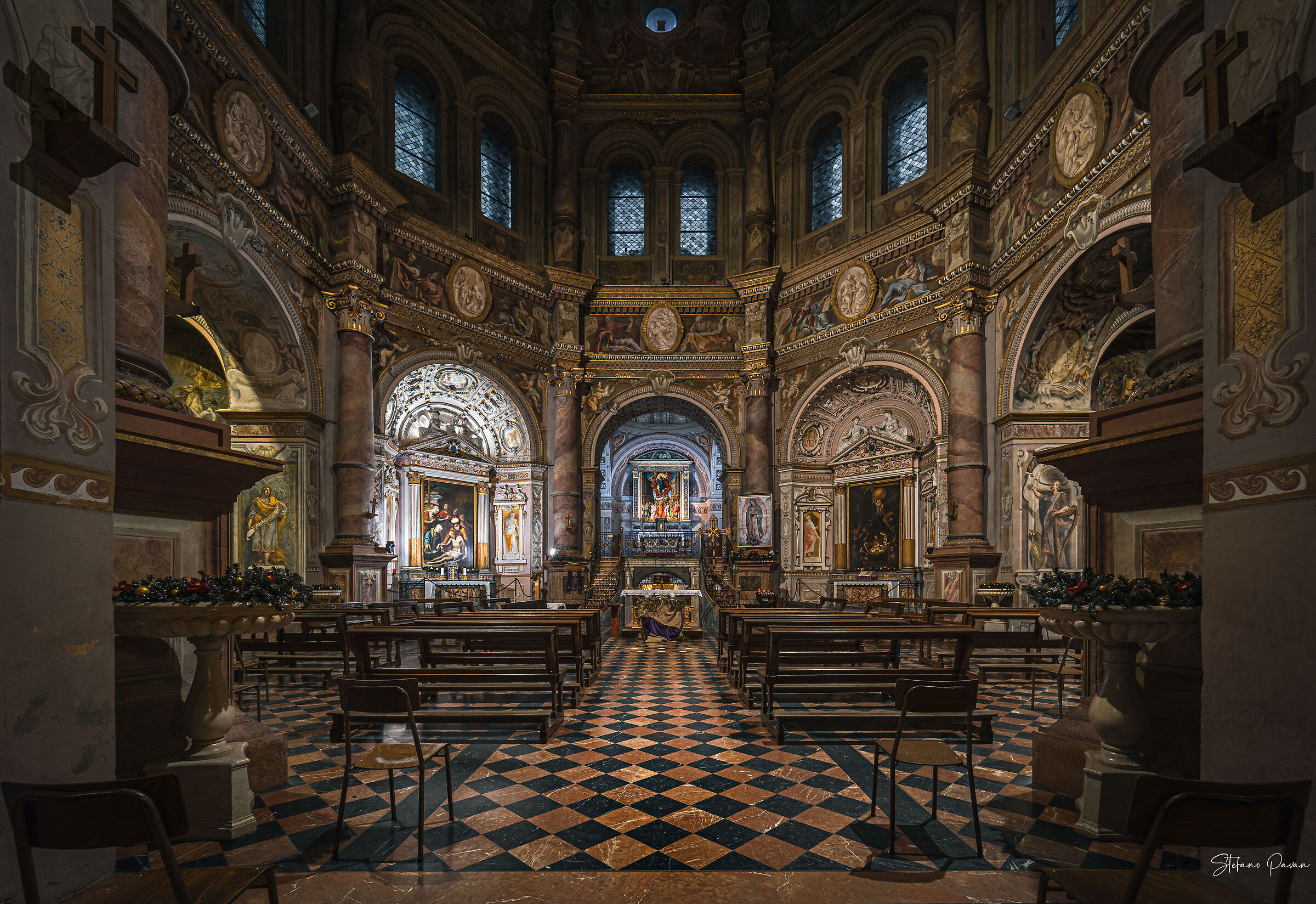 Sanctuary of S. Maria della Croce - Crema (CR) Interior...