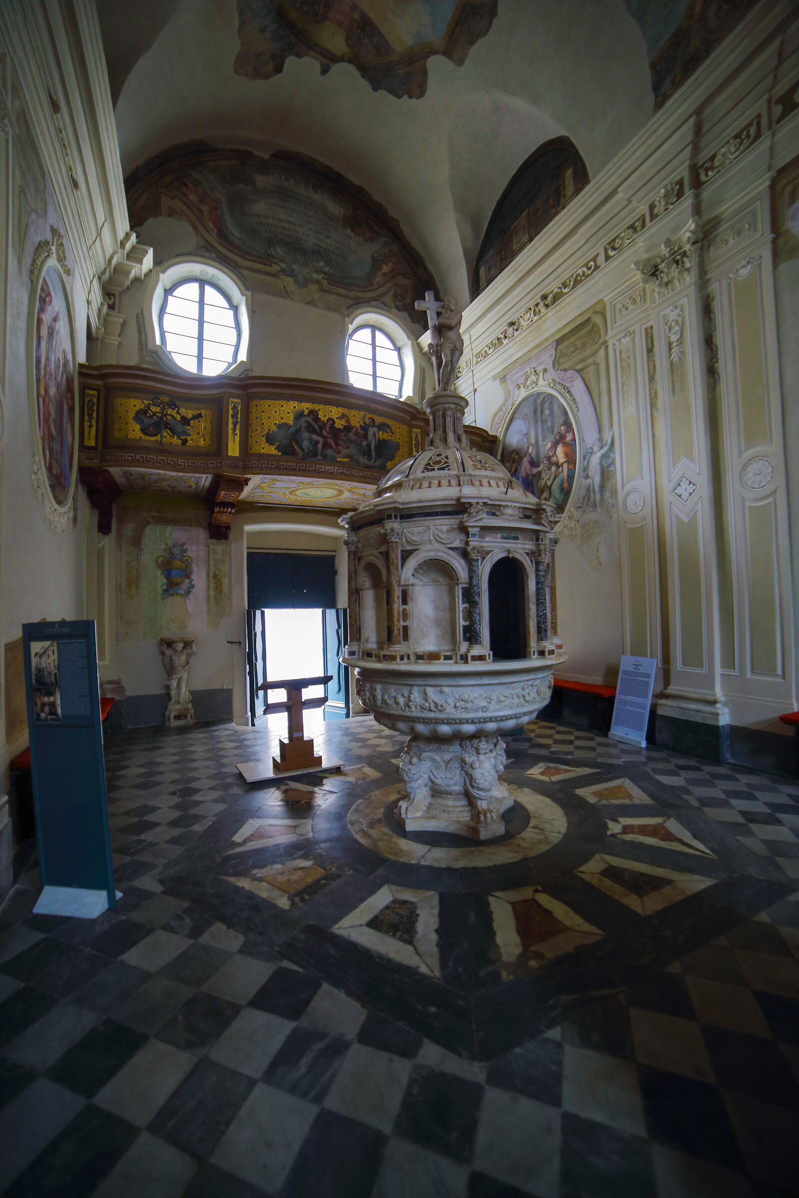The baptistery...