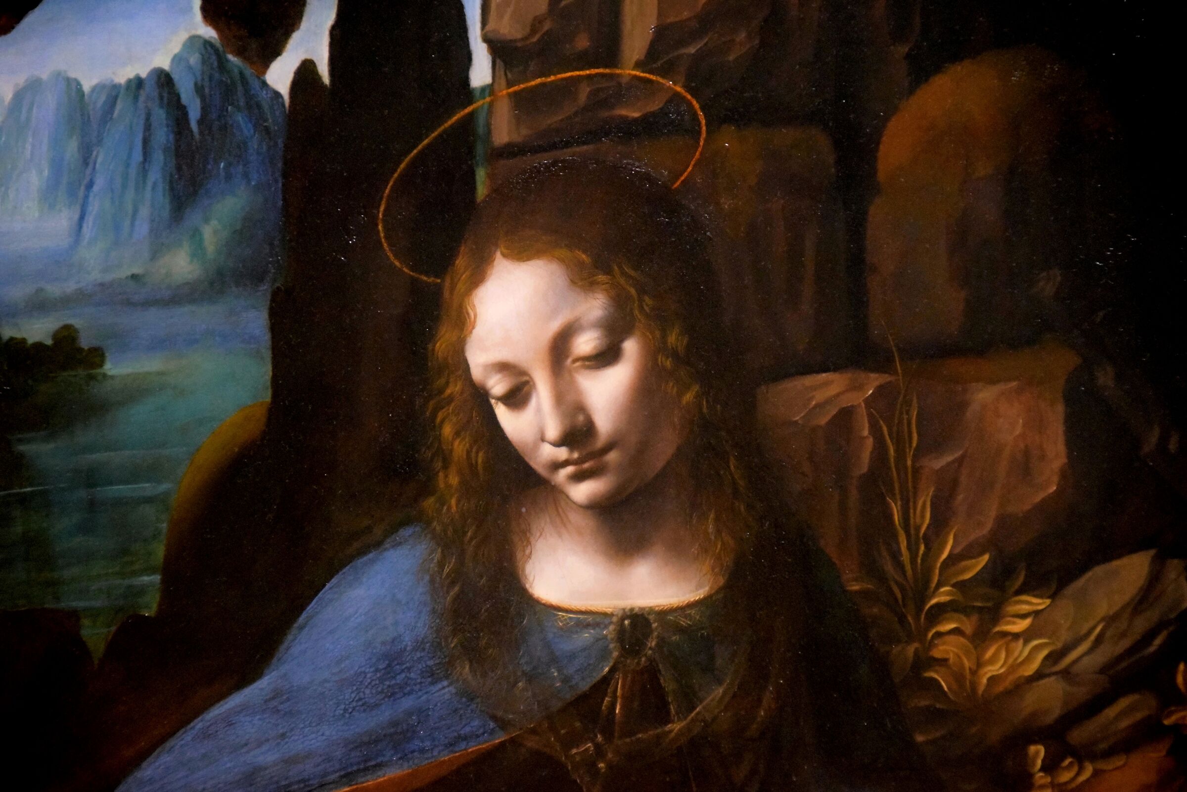 Leonardo da Vinci "The Virgin of the Rocks (Part.)"...