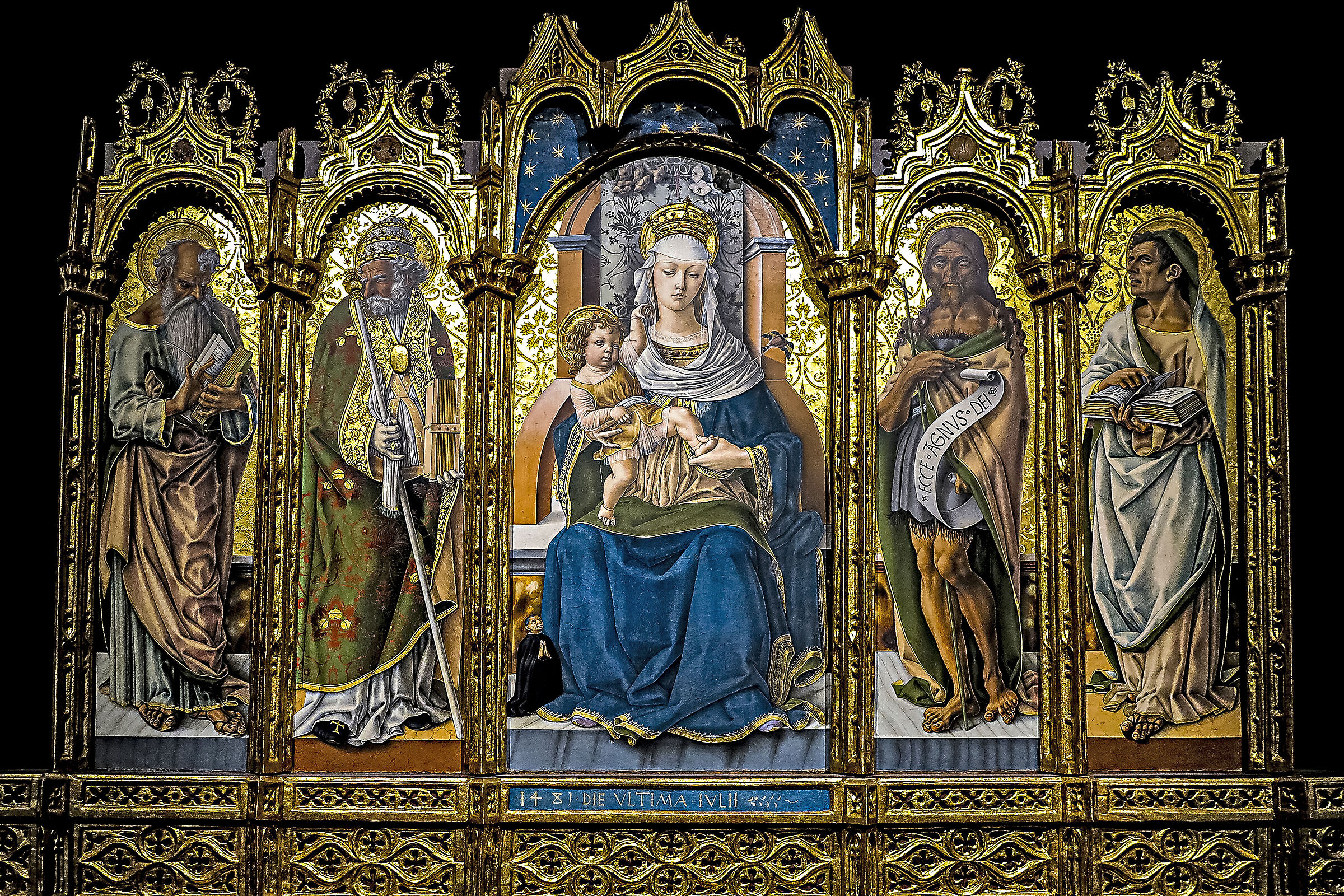 Polyptych Madonna and Child with Saints (1481)...