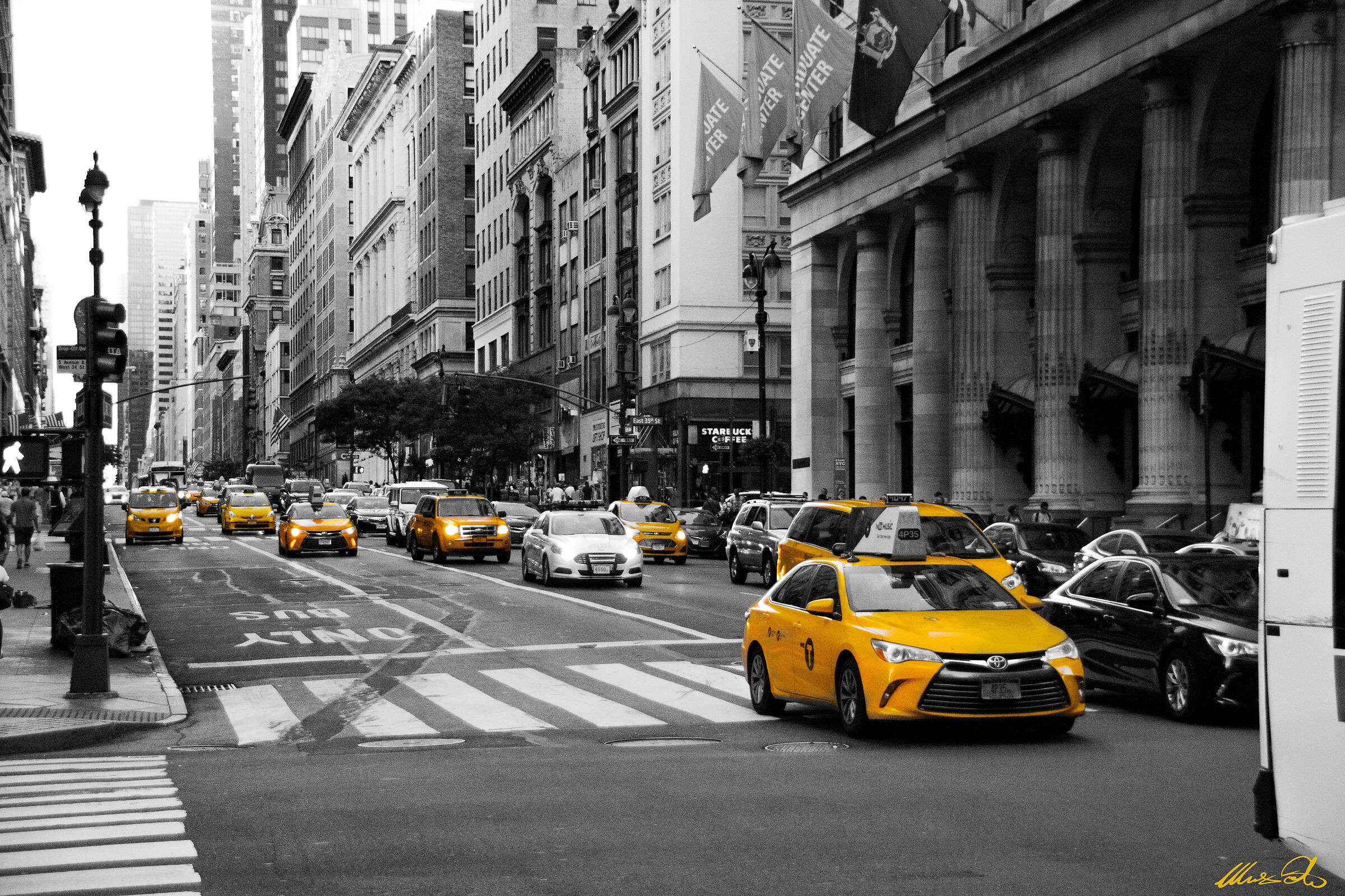 il famoso taxi giallo...