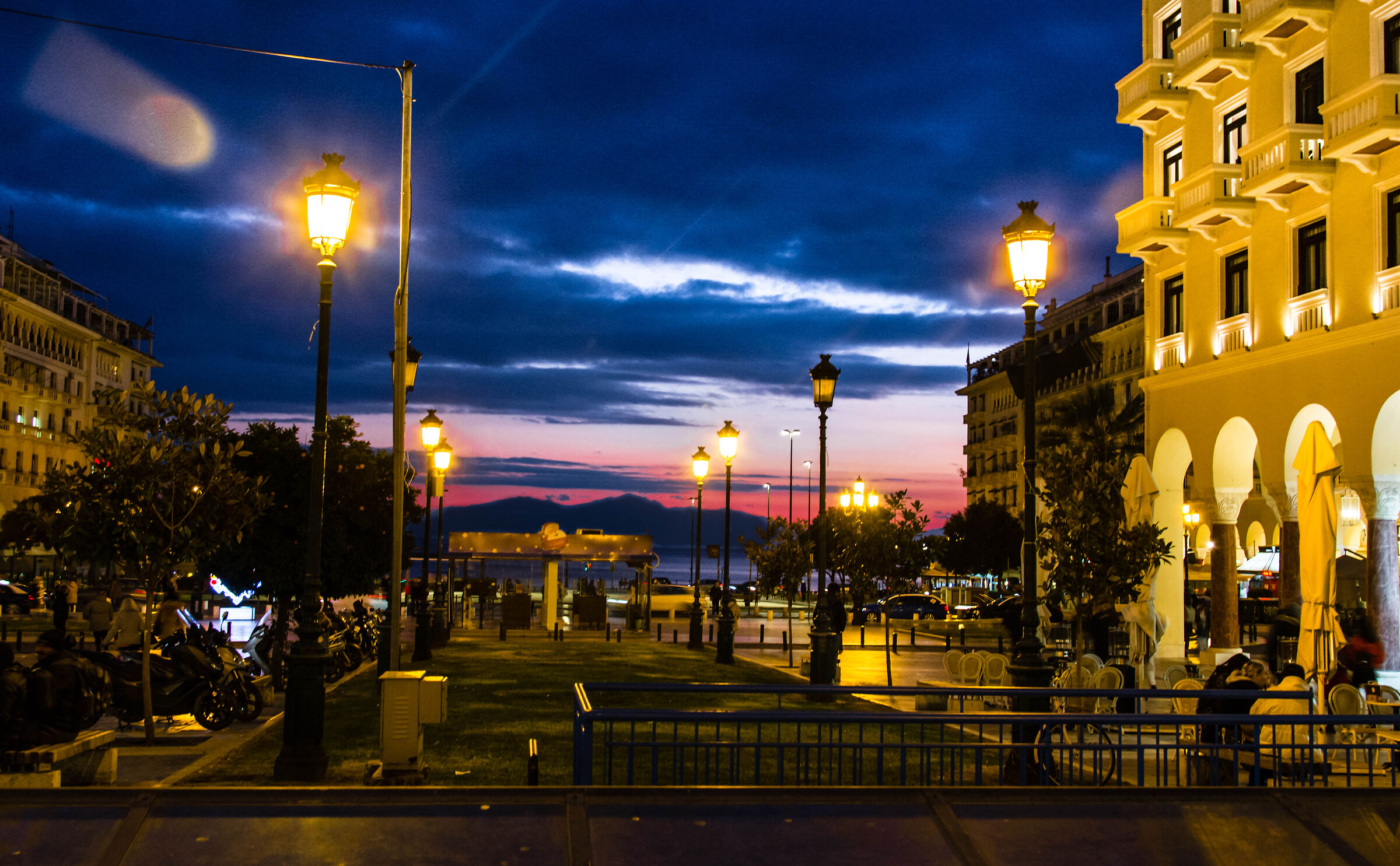 Sunset in Thessaloniki ...