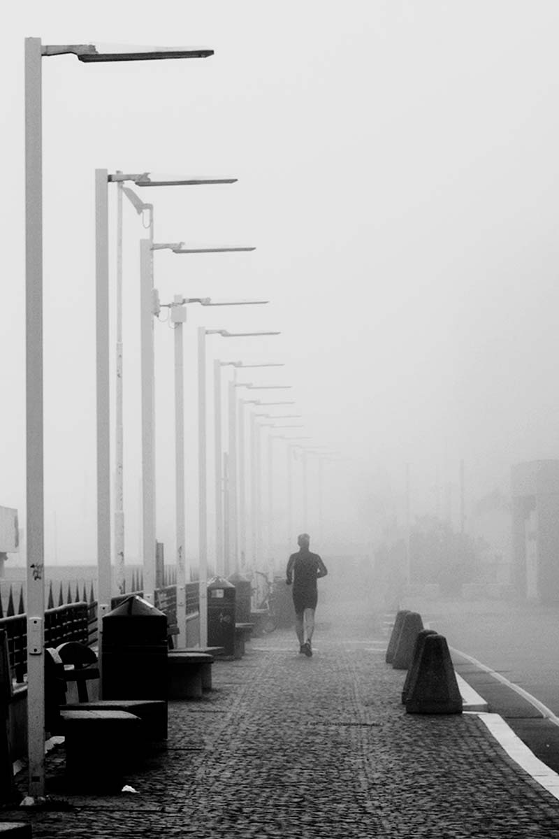 Run towards the fog...