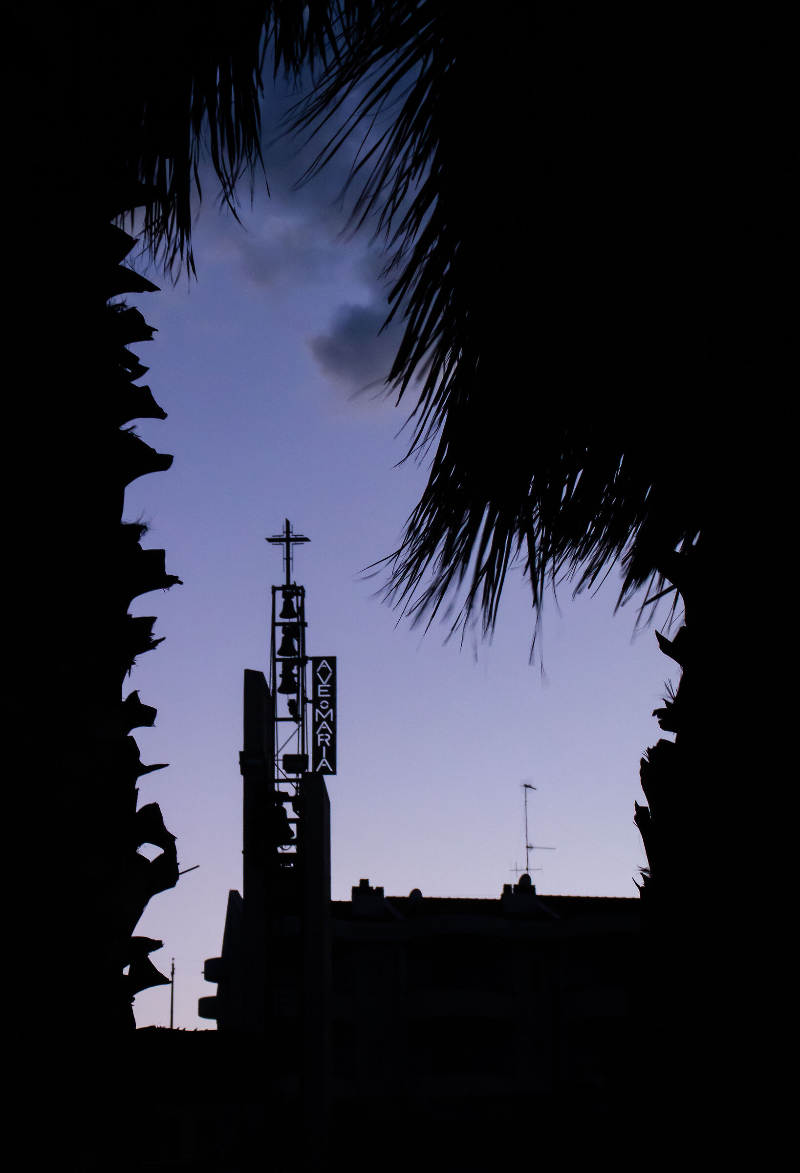 Church on sunset in Fossacesia Marina...