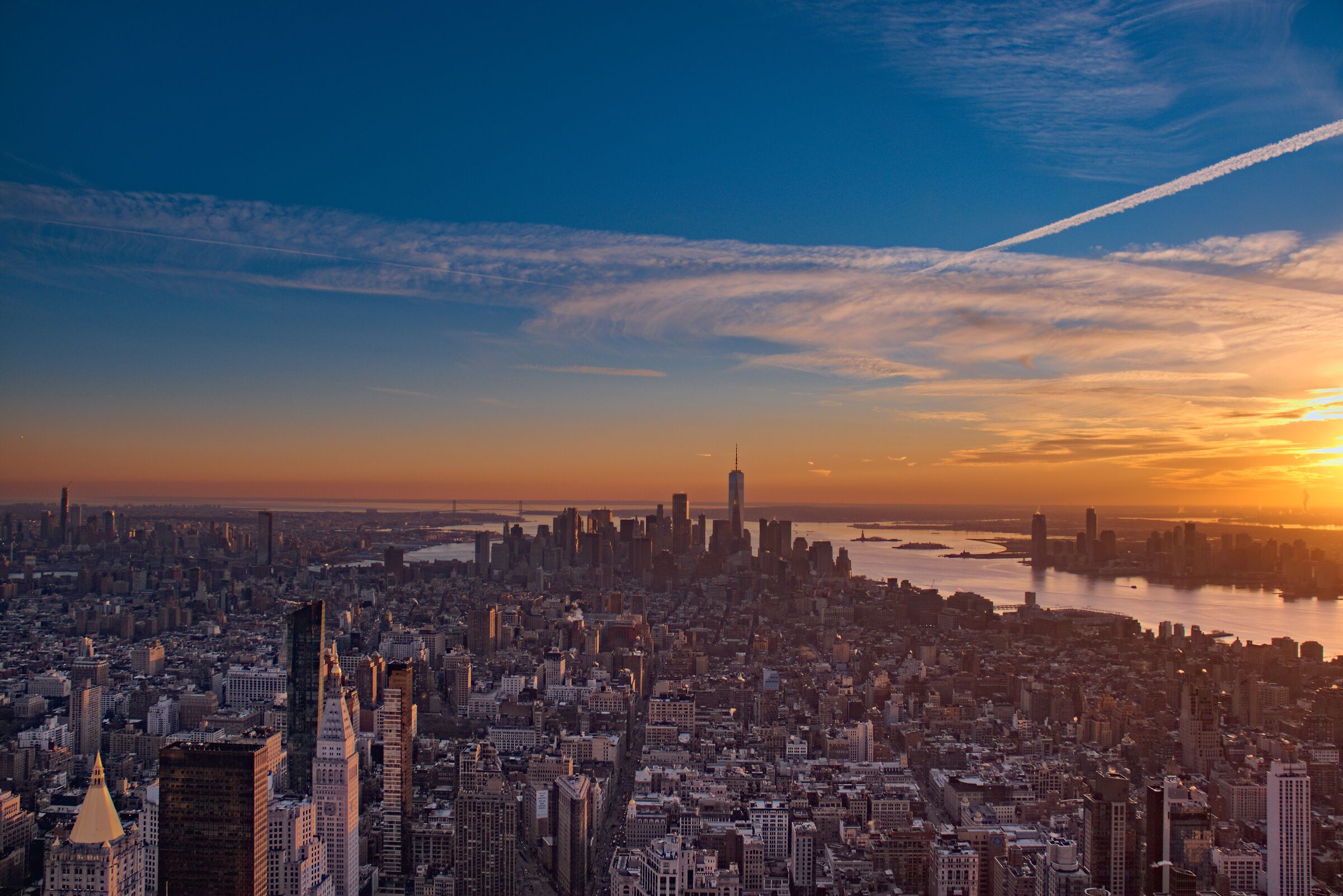 Sunset over the Big Apple...