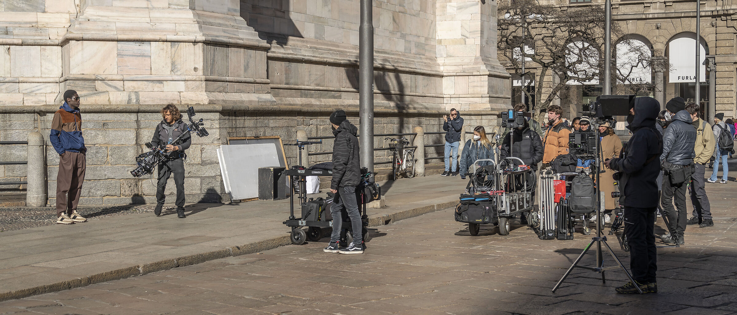 Piazza del Duomo - Making a video - 1...