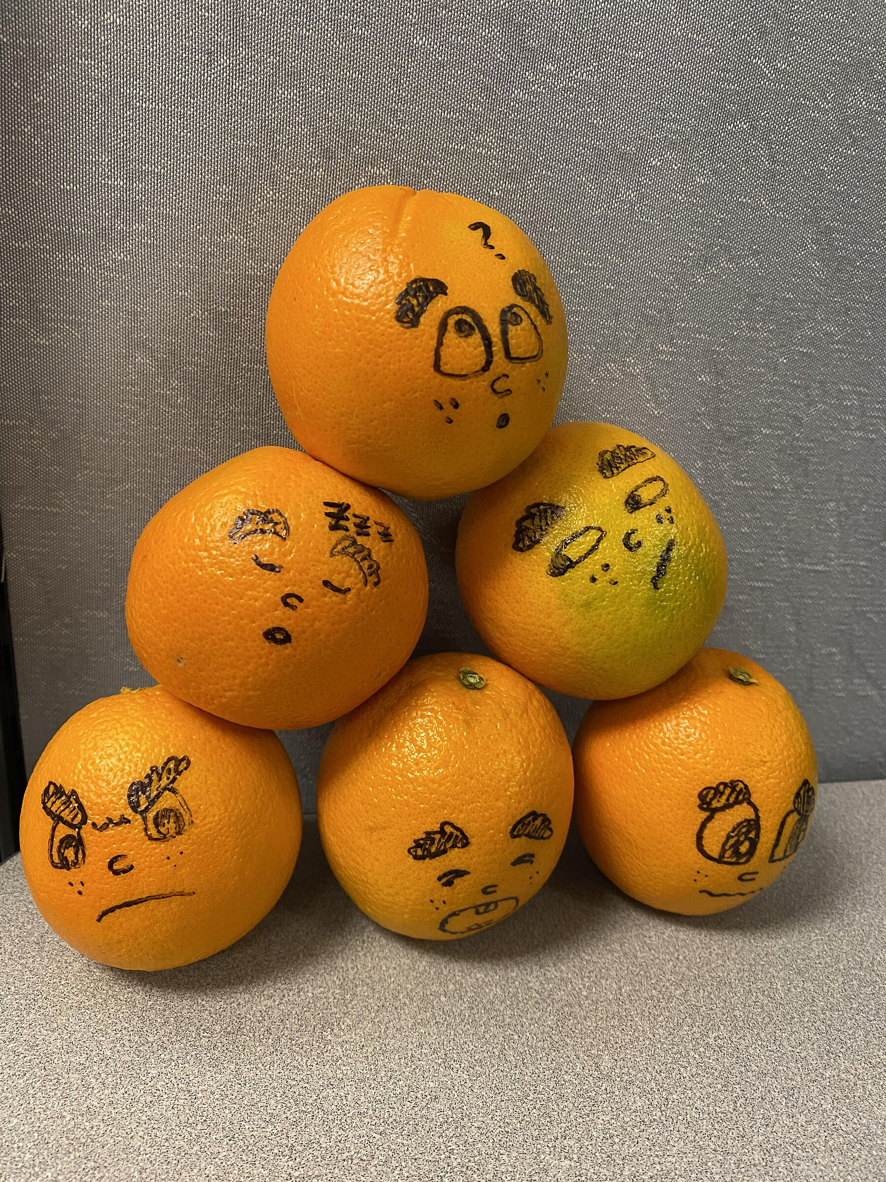 A pile of oranges...