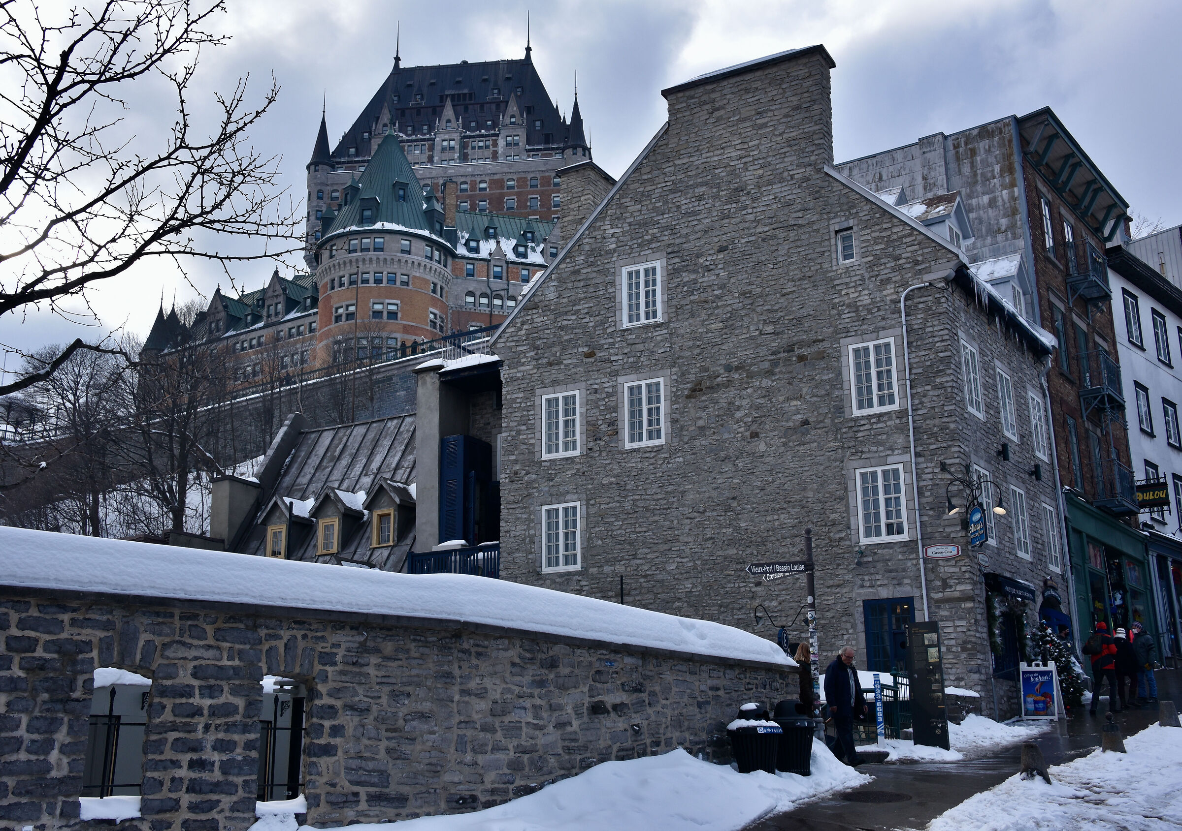 Inside the walls in Old Quebec, Canada...