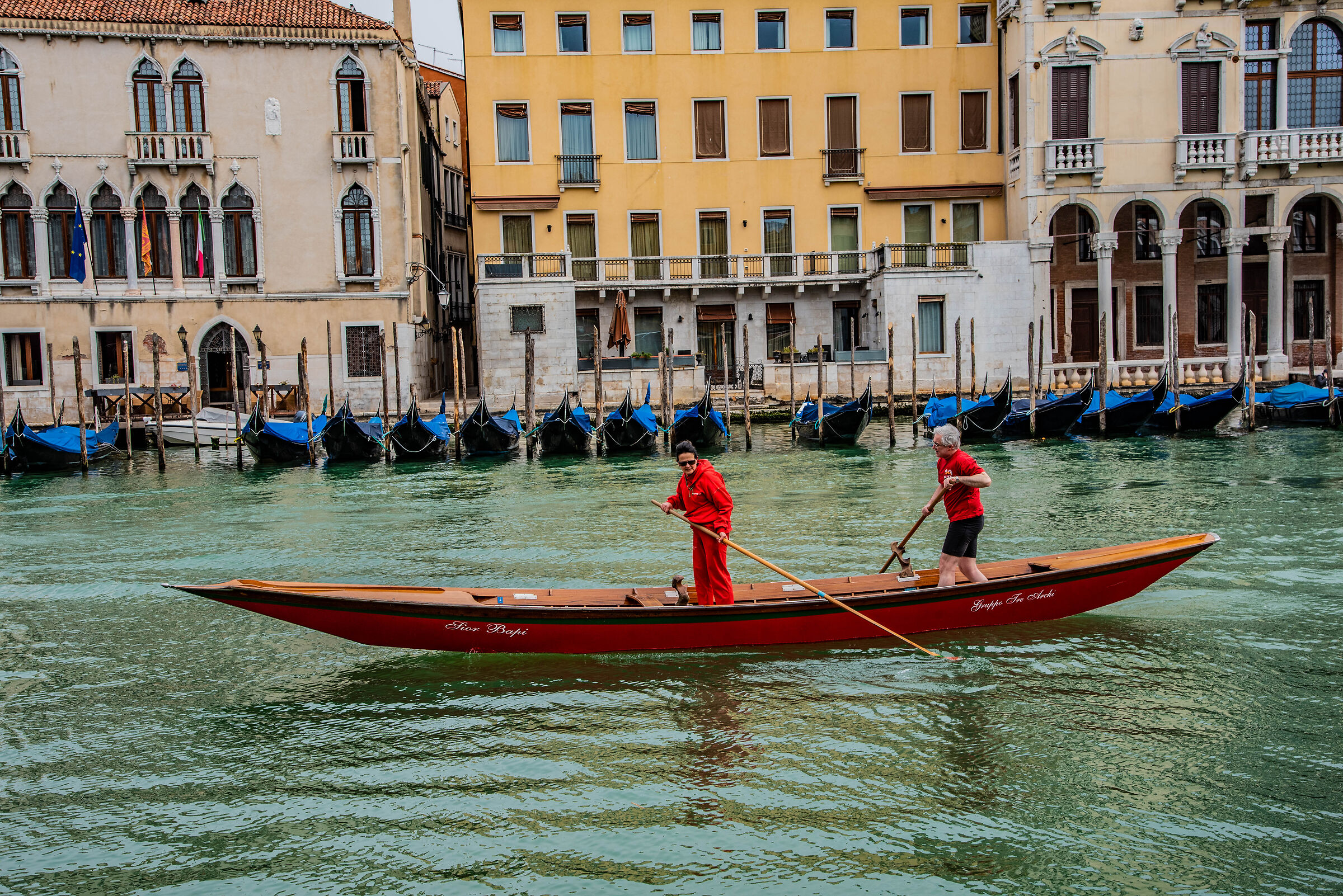 Rowers on the Grand Canal...