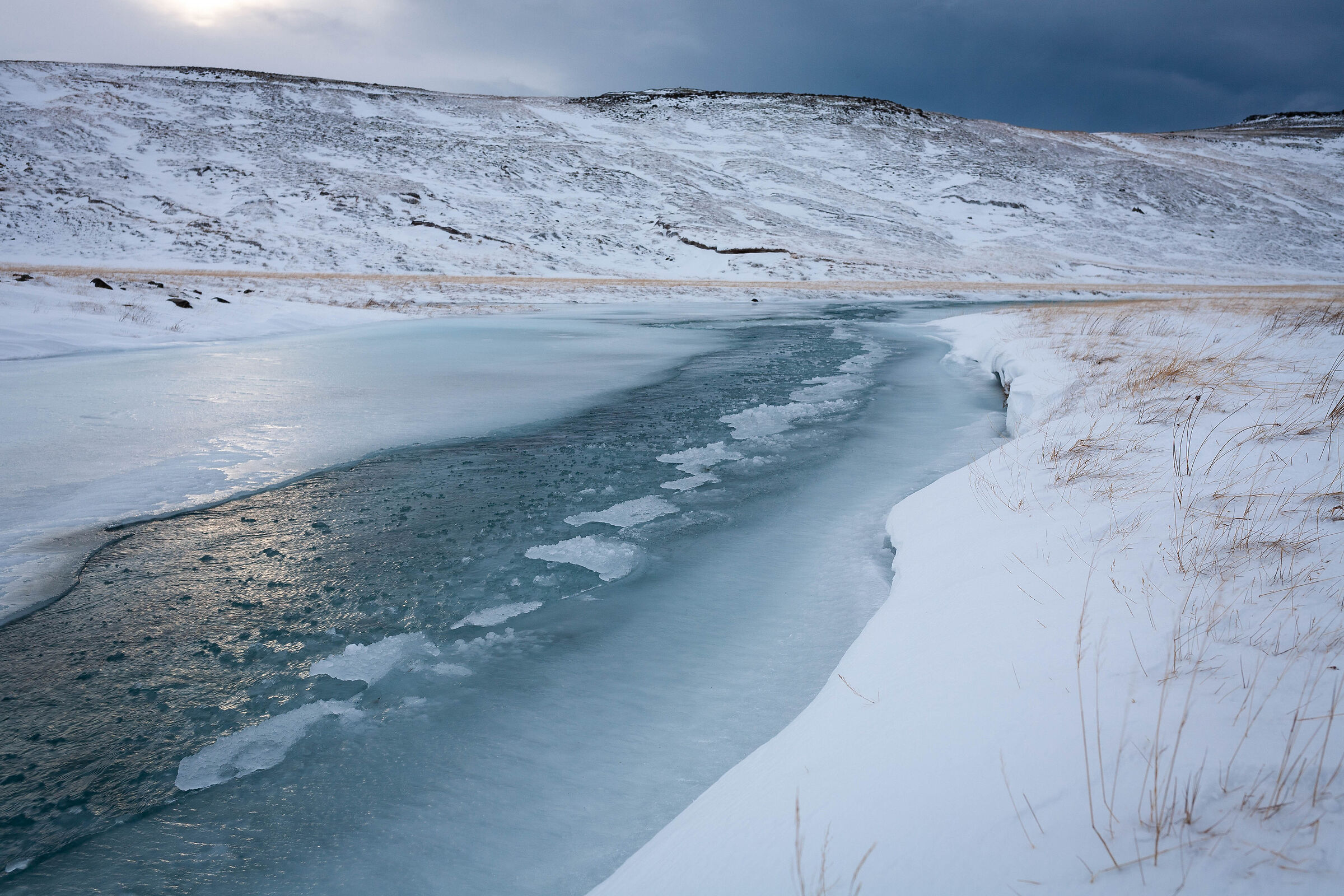 frozen river...