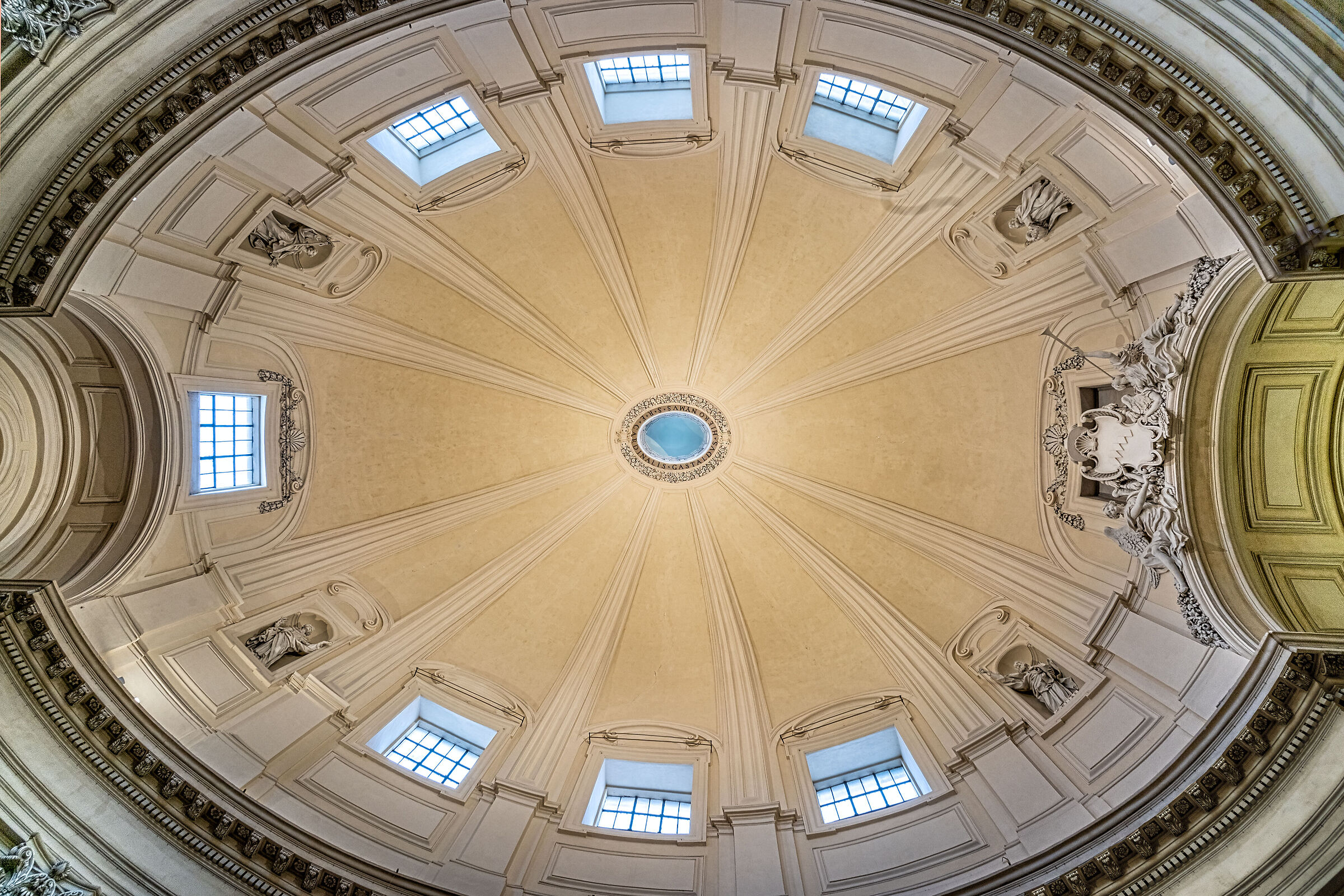 The dodecagonal dome of Santa Maria in Montesanto...