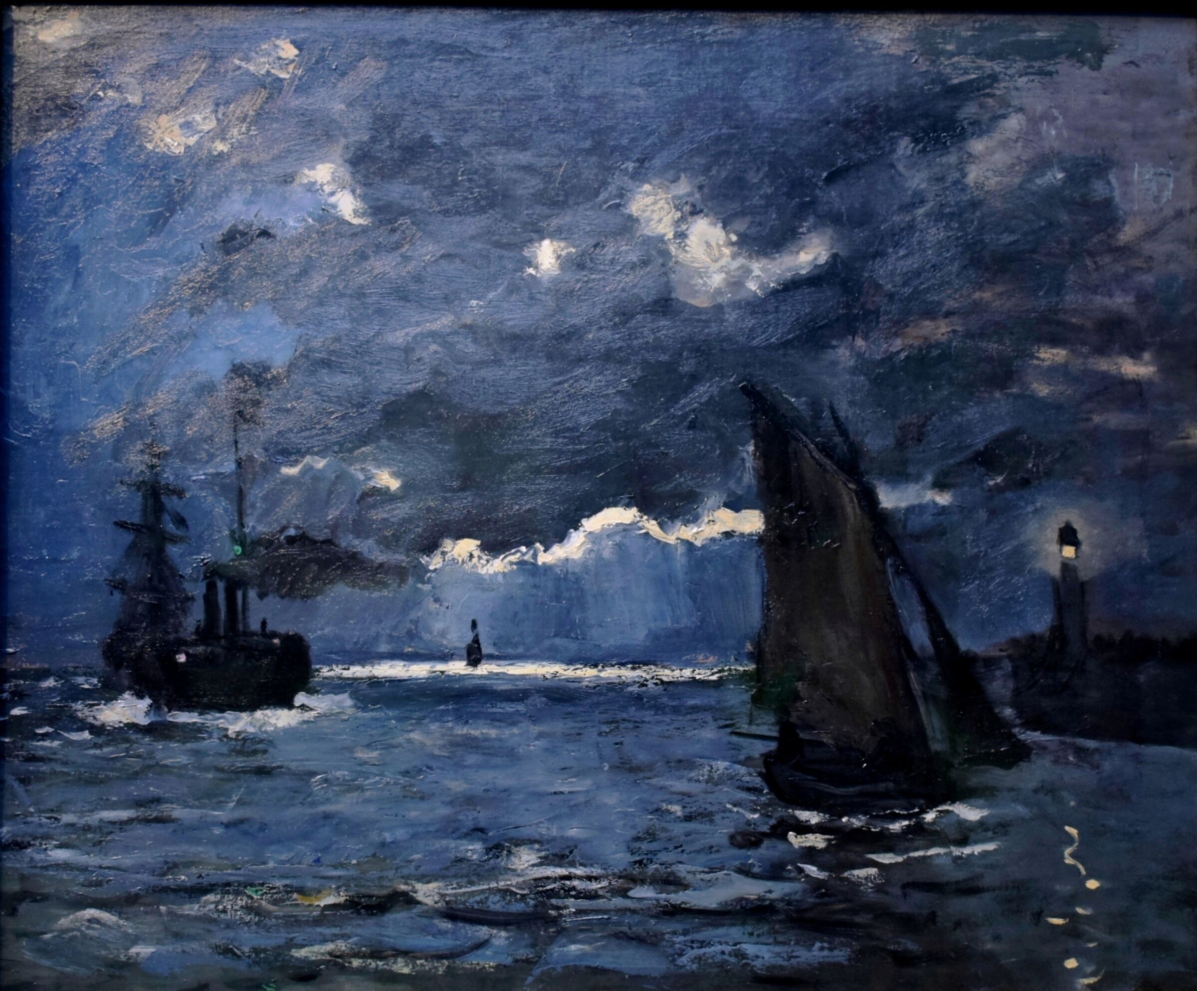 Claude Monet "Navi al Chiar di Luna"...