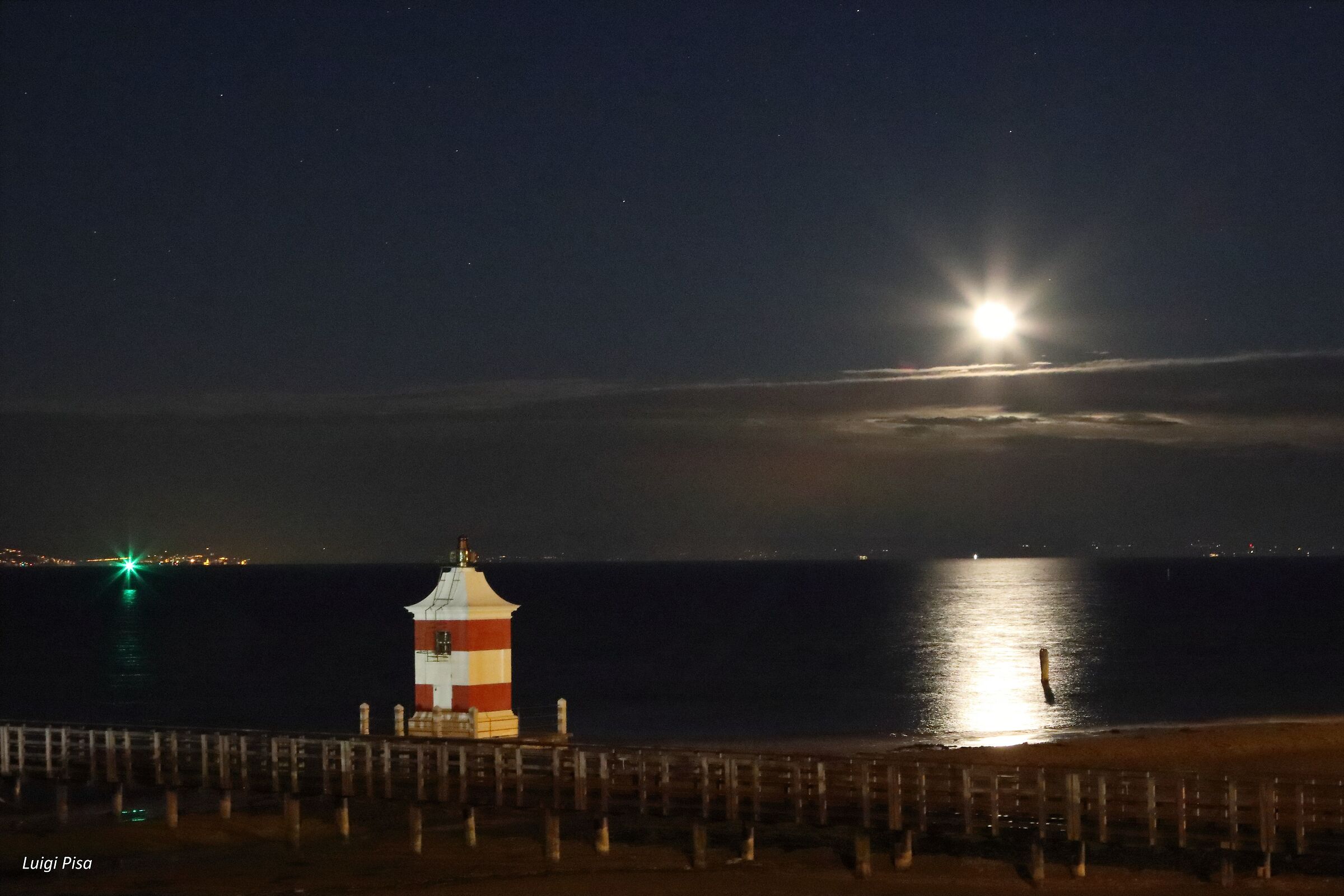 Reflection of the Moon in Lignano...