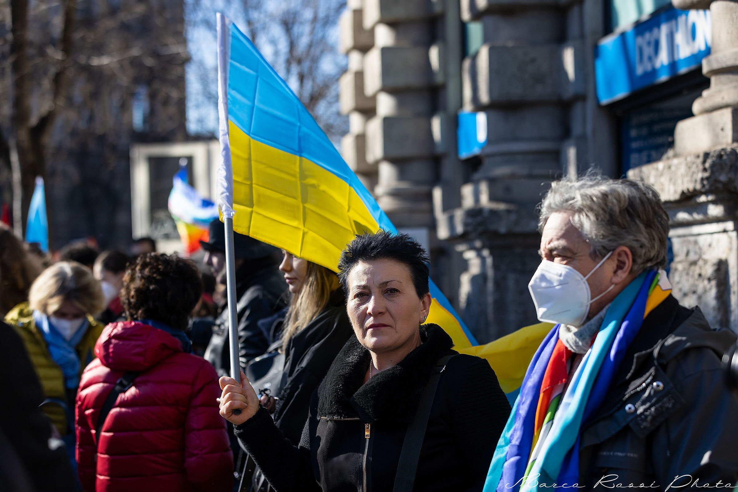 Manifestazione pro Ucraina Milano...