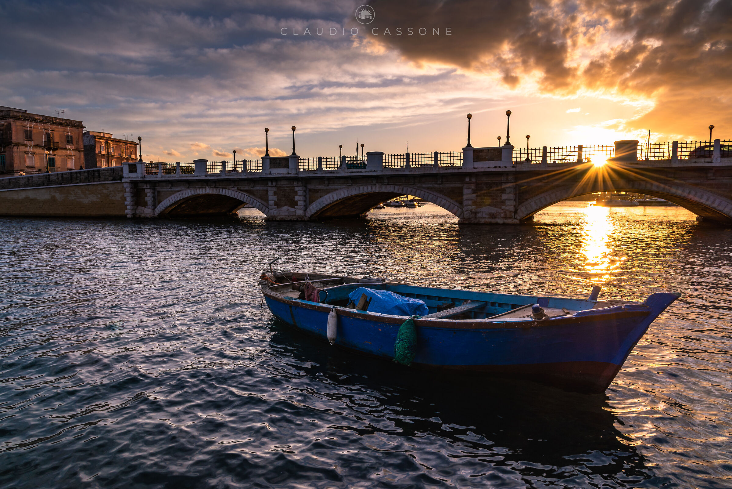 Il Ponte di Pietra al tramonto...