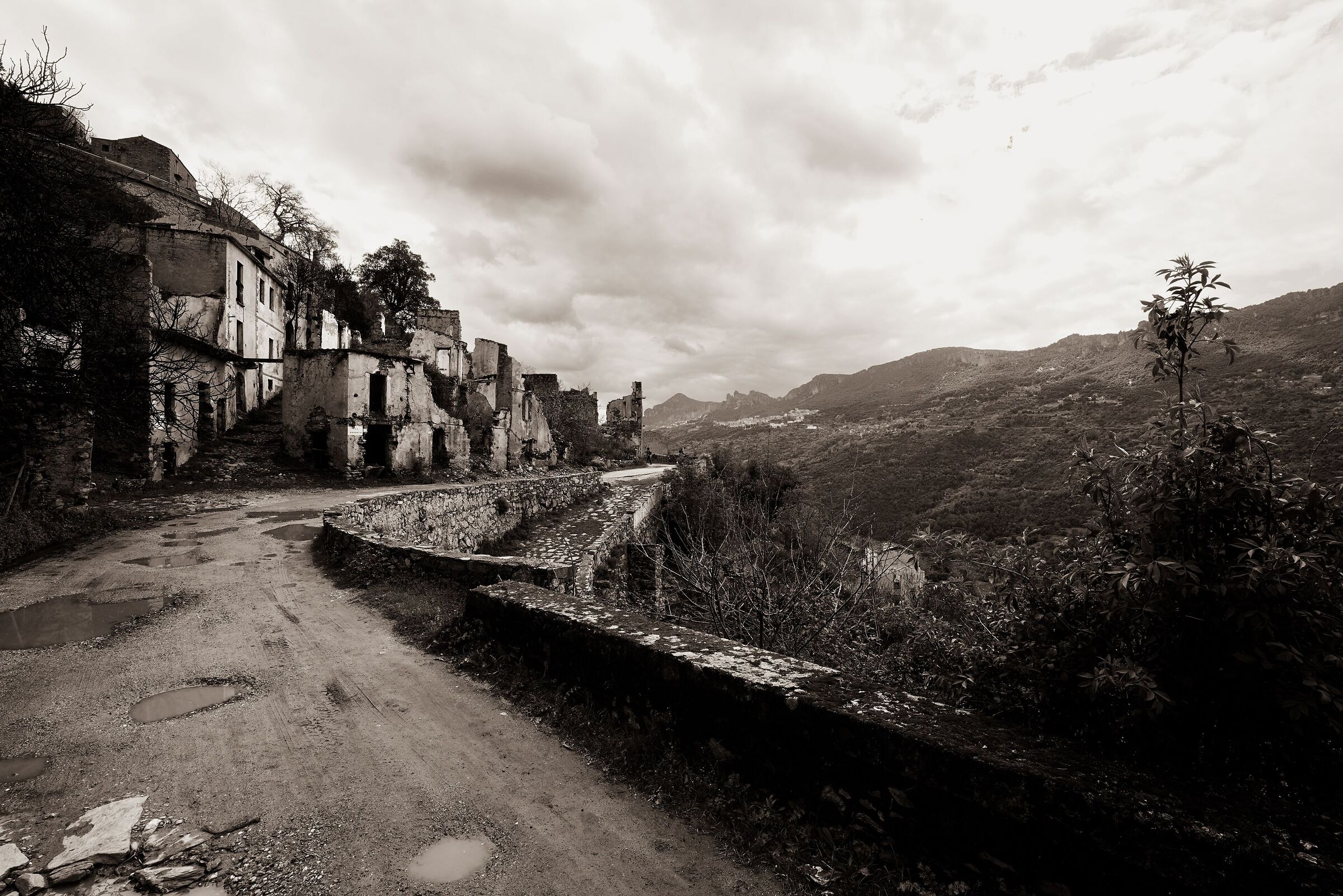 The ghost village of Gairo Vecchio...
