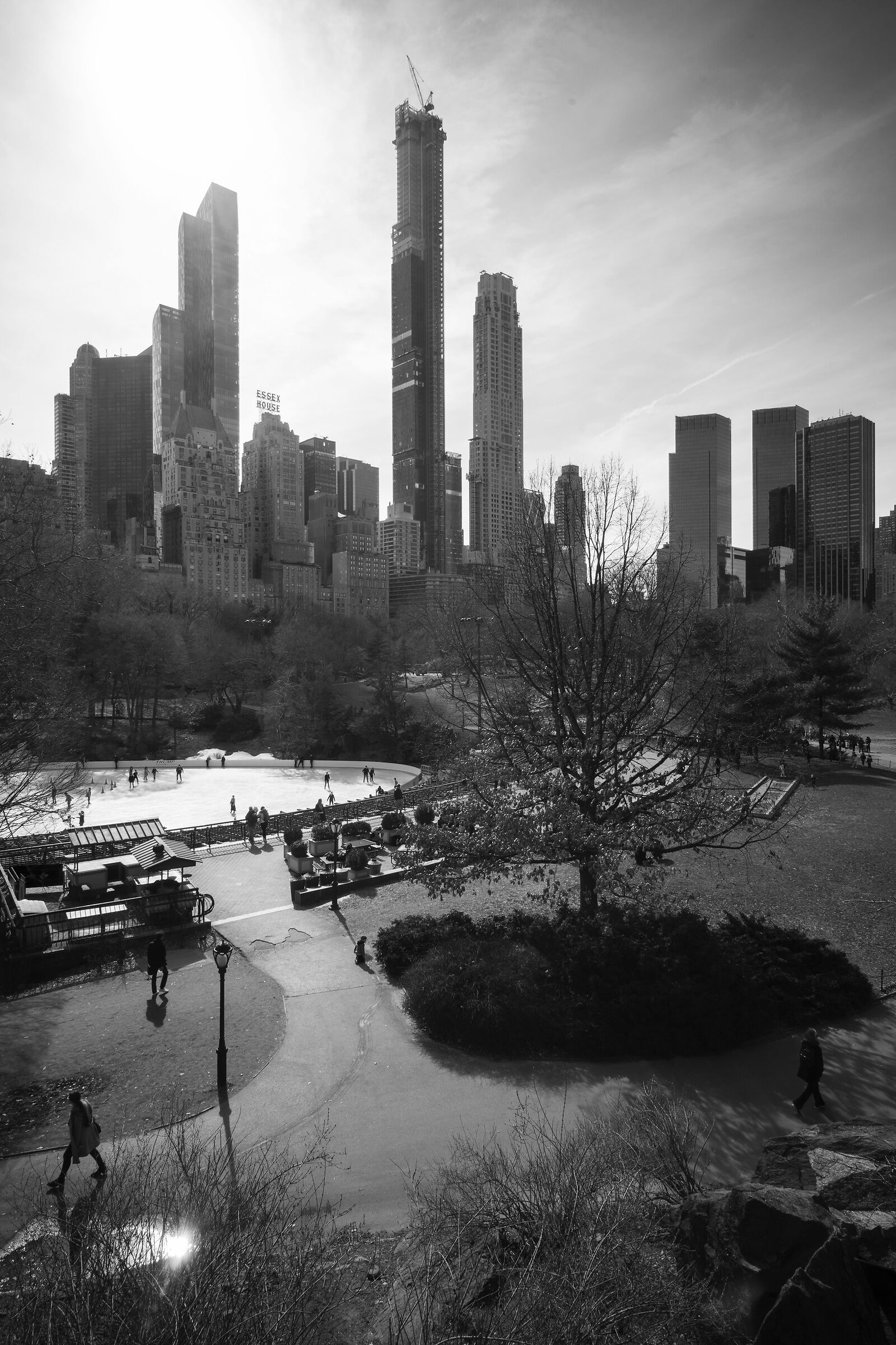 Central Park: A light spot...