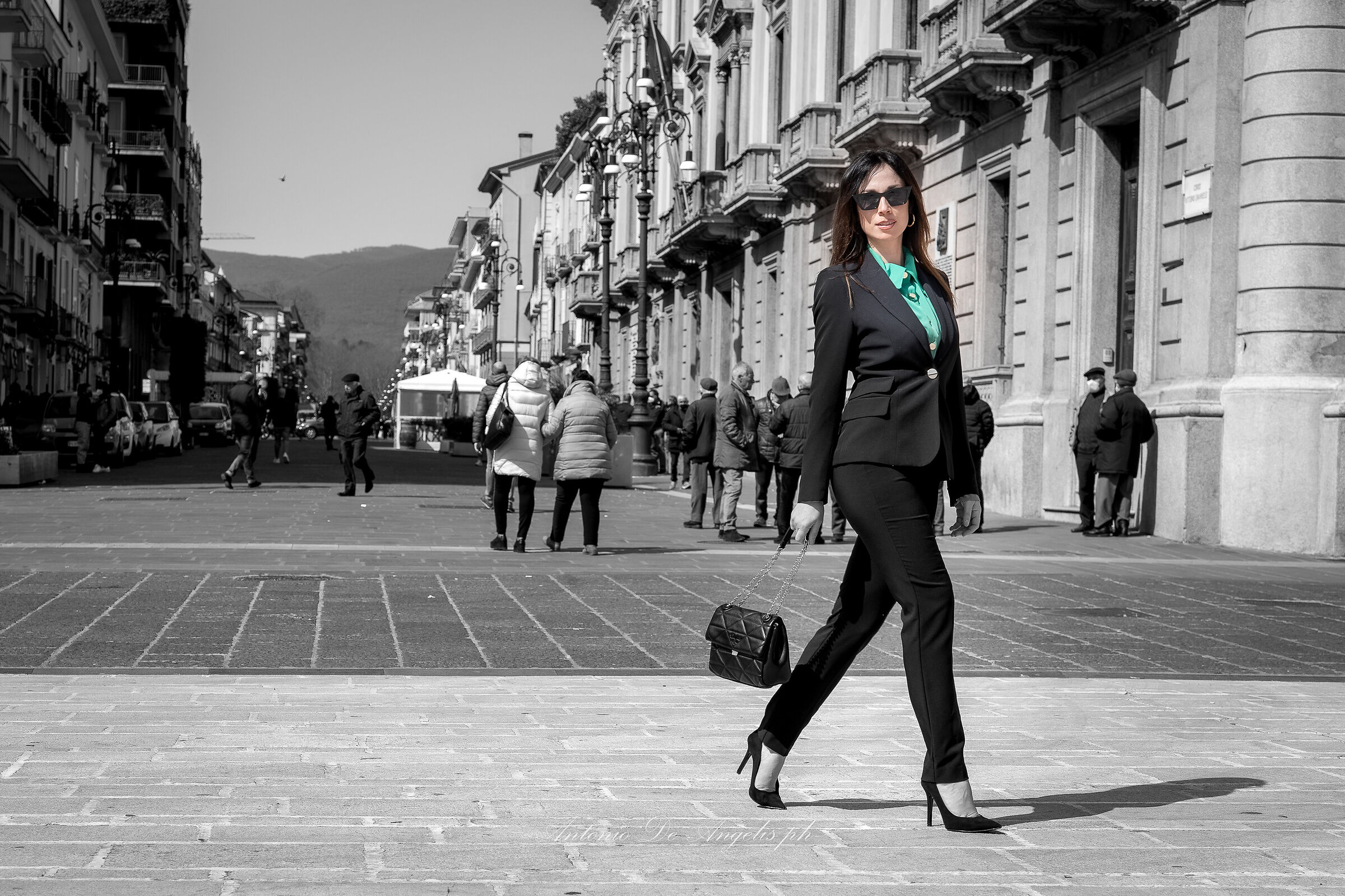 Walking in the square...