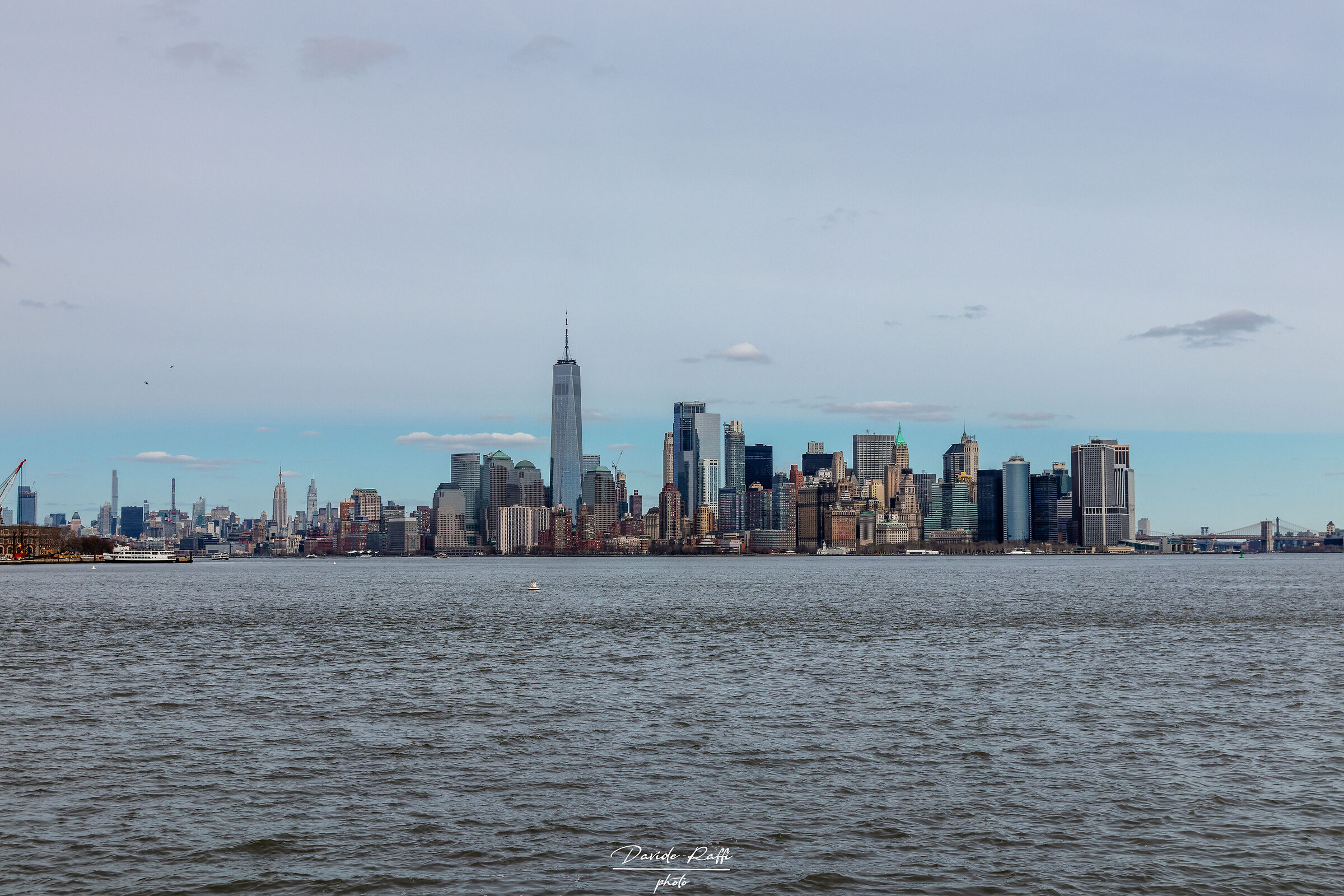 Skyline di Manhattan da Liberty Island...