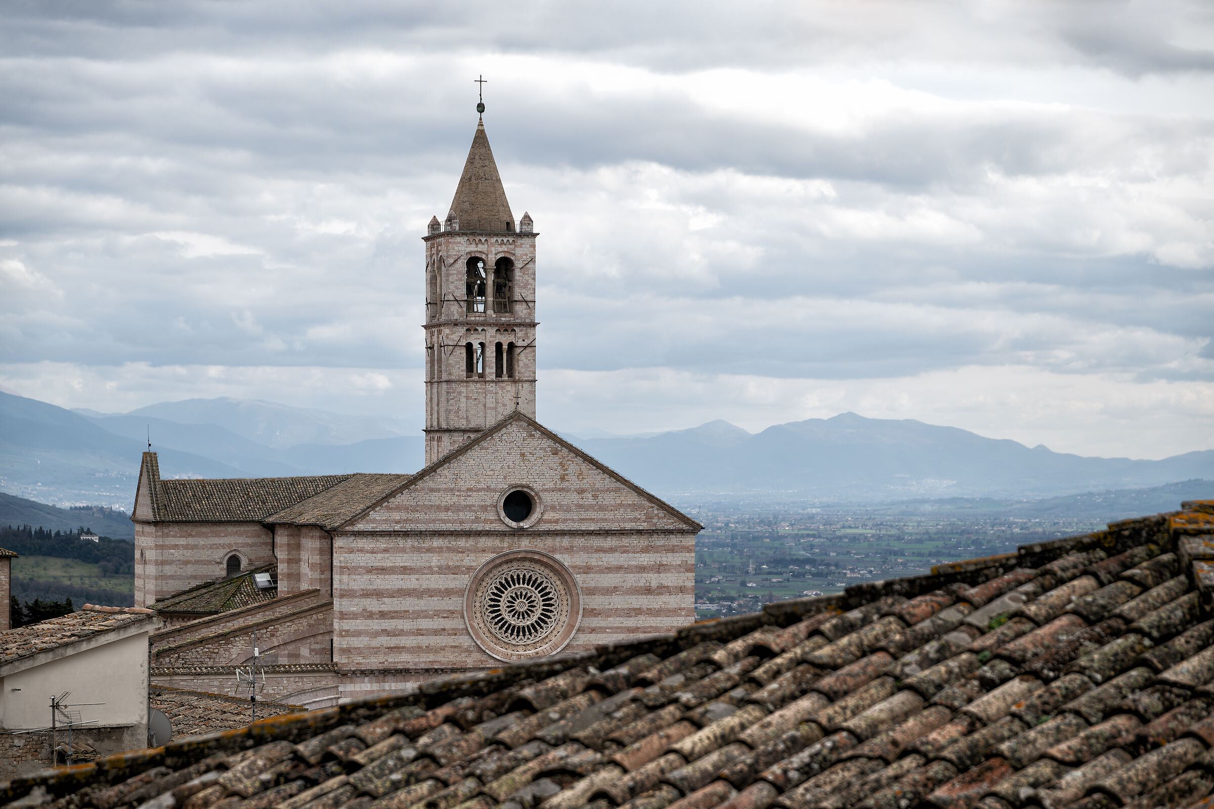 Vista sui tetti di Assisi...