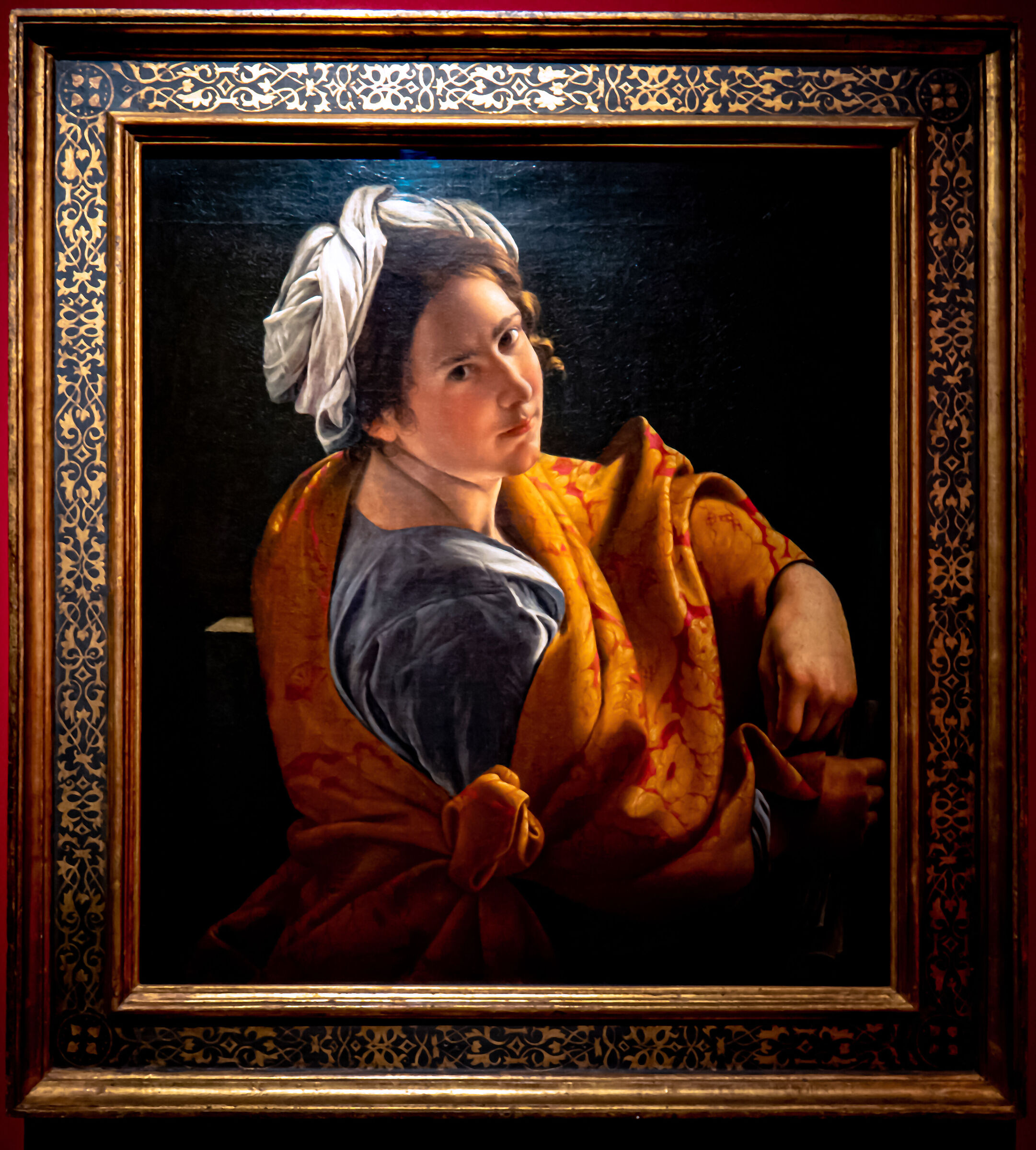 Portrait of young woman as Sibyl...