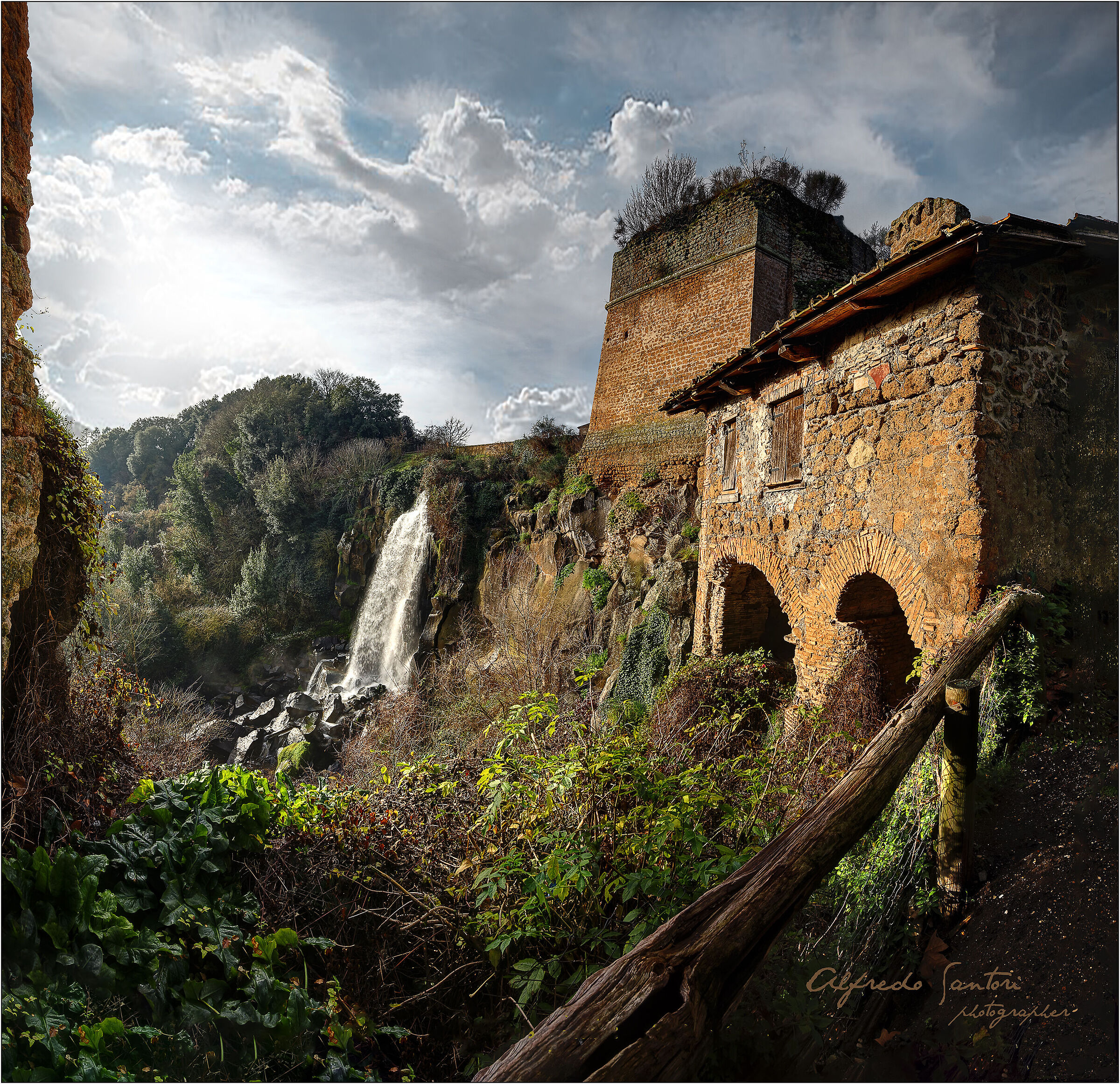 The Cavaterra waterfall...