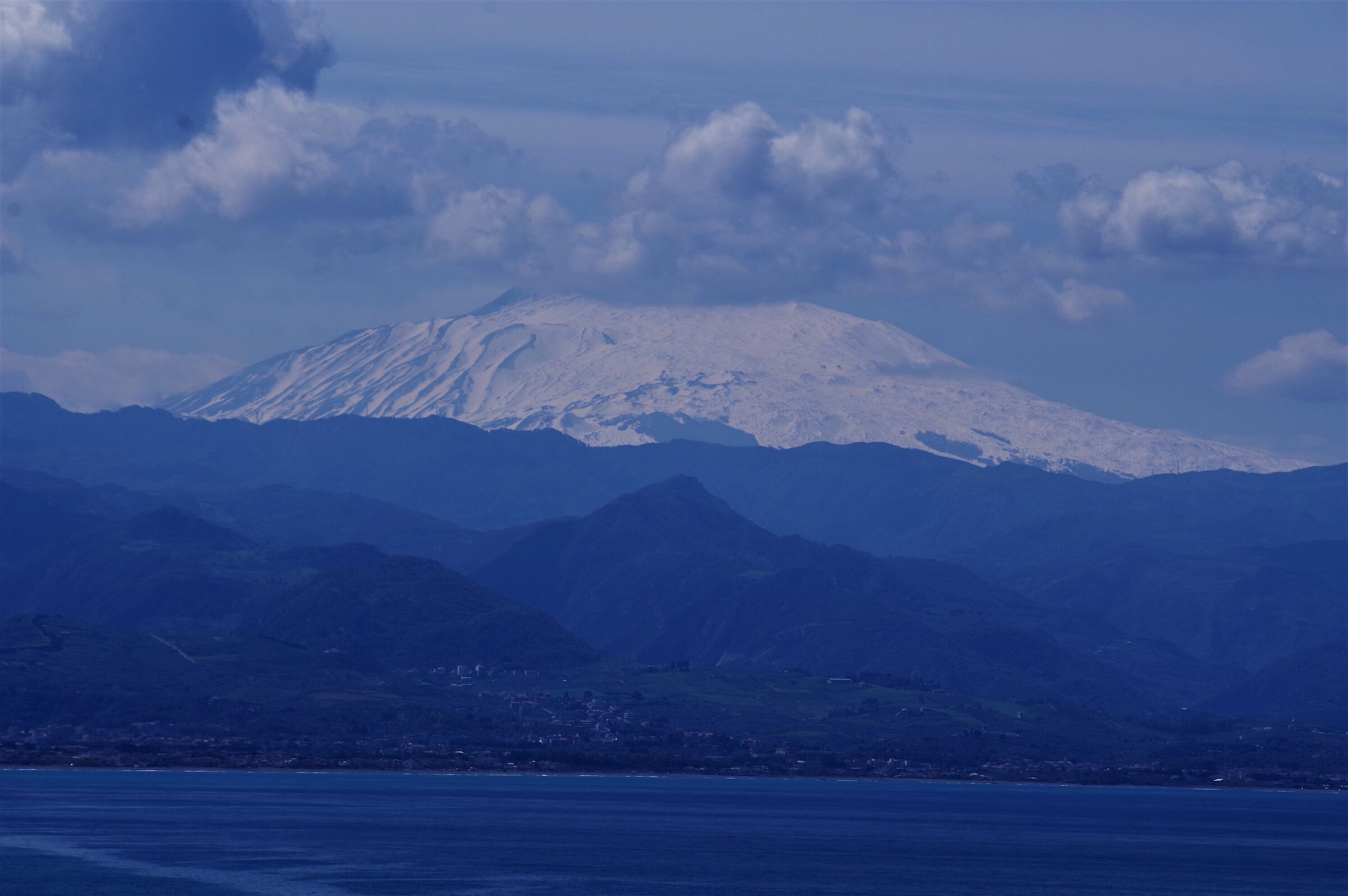Mount Etna seen from Capo Milazzo (ME)...
