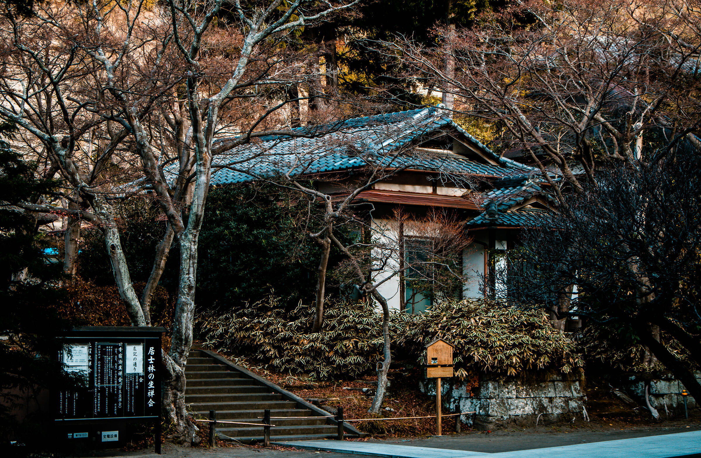 An external structure of Engaku-ji Temple...
