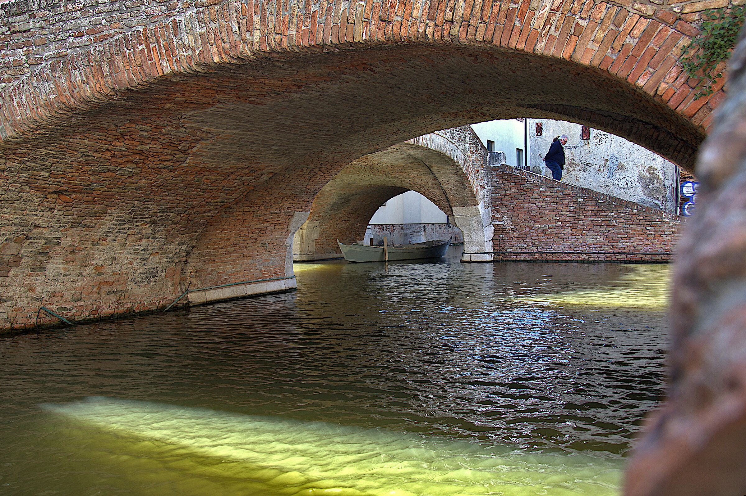 between the bridges of Comacchio...