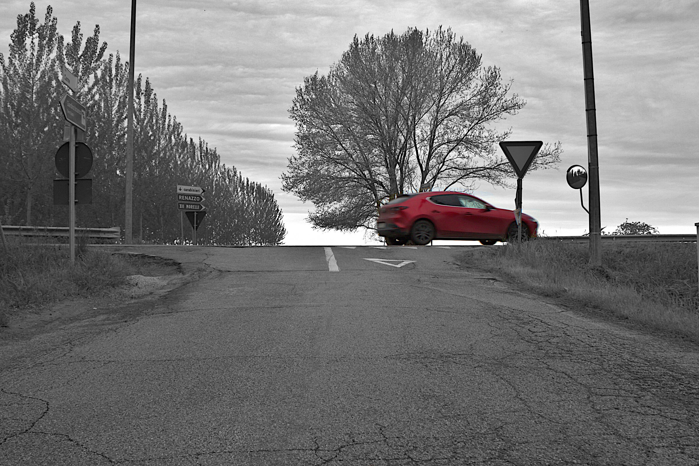 Red in the middle of nowhere...