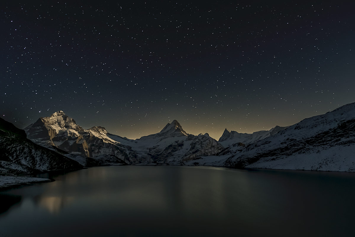 Night tour at the Bachalpsee...
