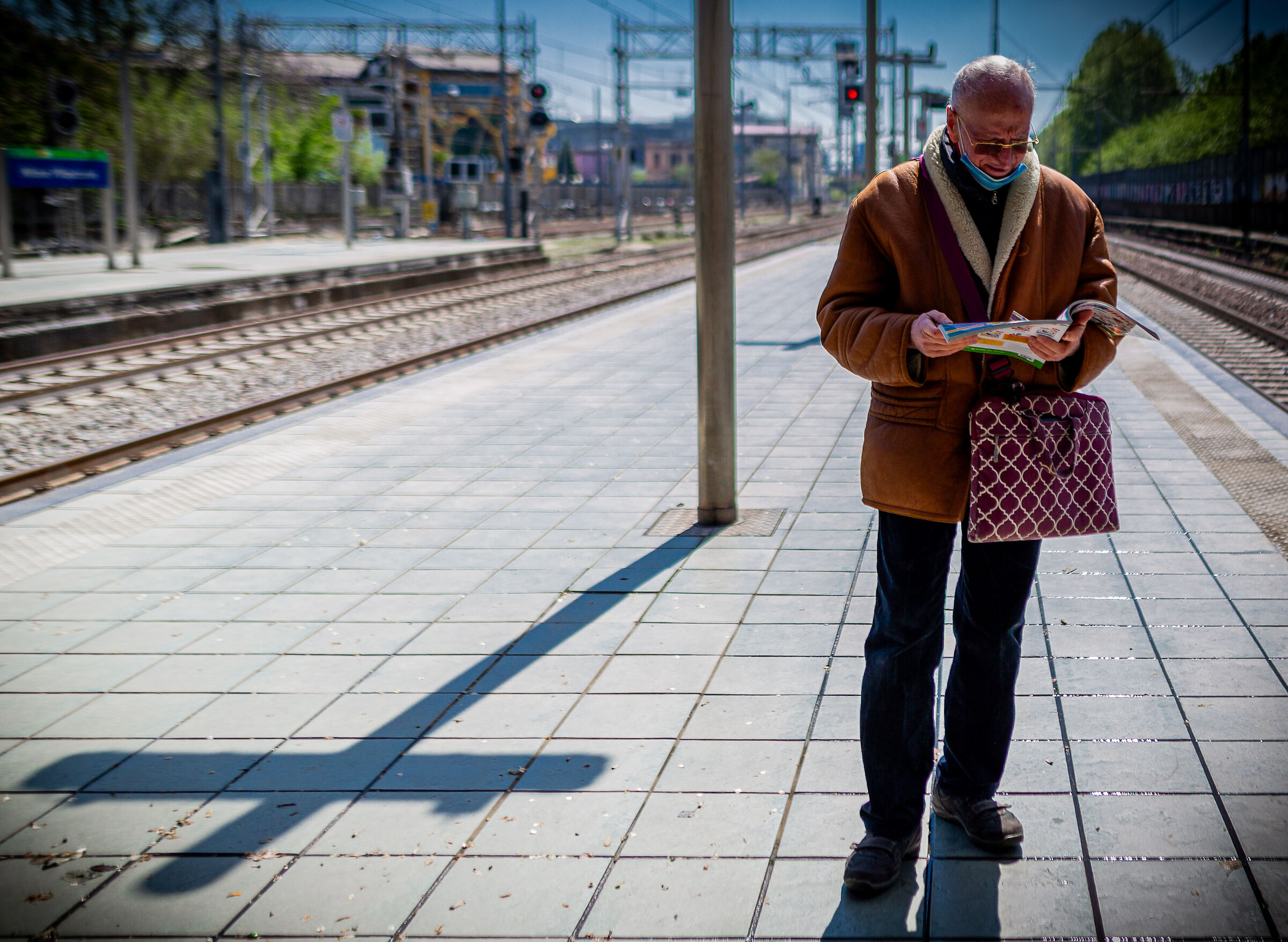 Waiting for the train...