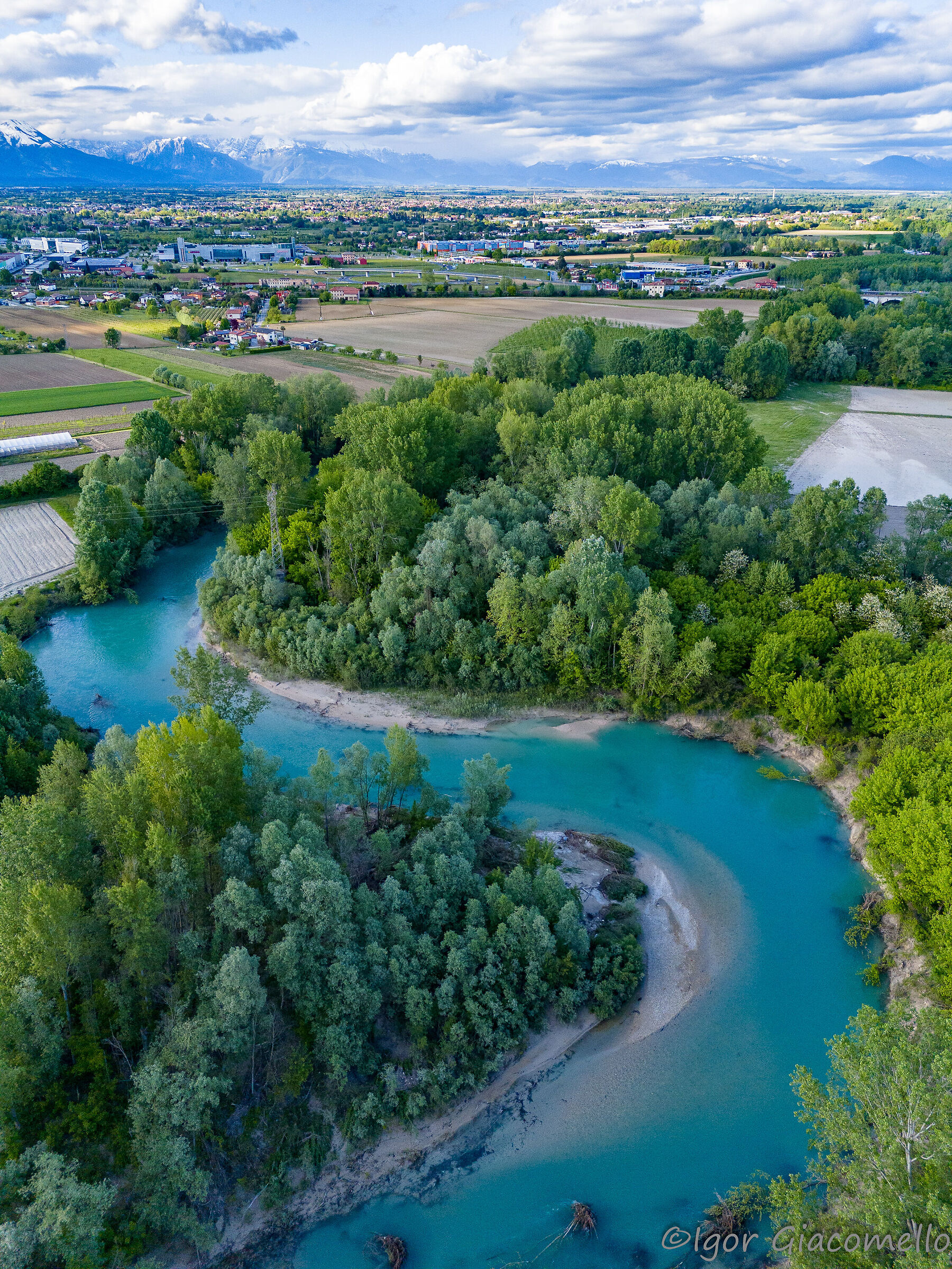 The Meduna River in the Pordenone countryside...